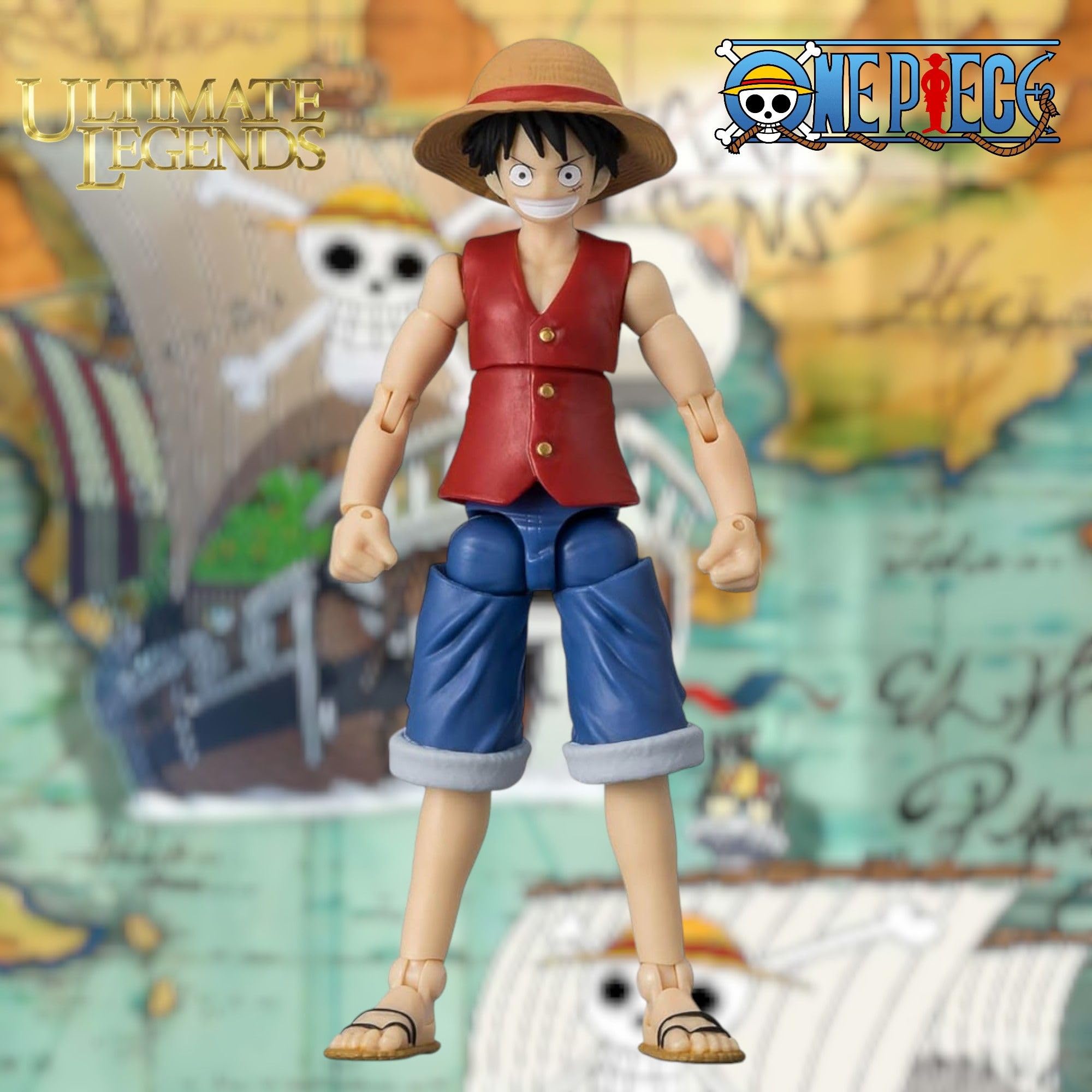BANDAI Ultimate Legends Luffy Action Figure - 12.5cm Posable Figure with Accessories | Standard Edition 2