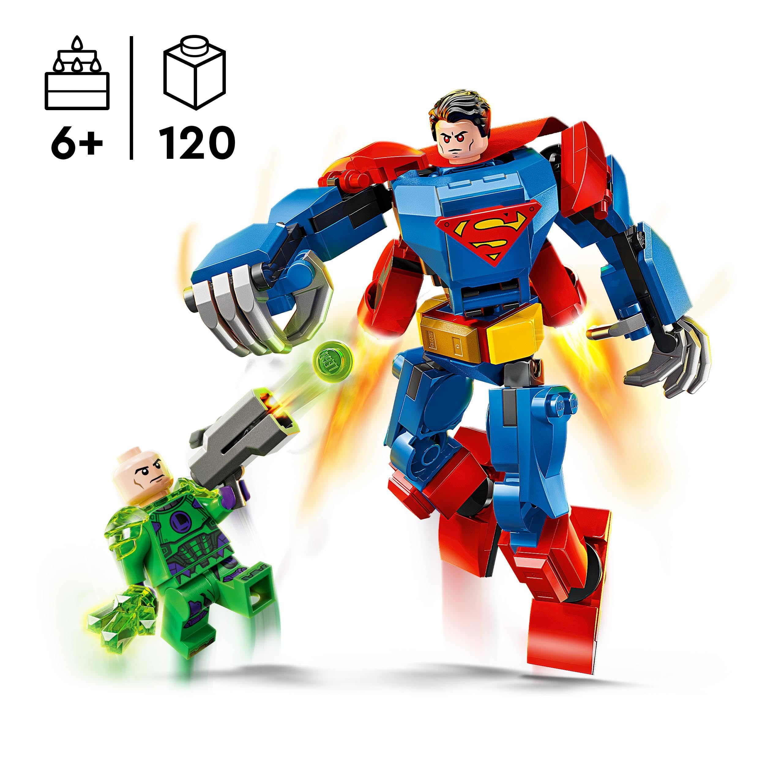 LEGO DC Superman Mech vs. Lex Luthor - Super Heroes Building Playset for Kids 6+ 4