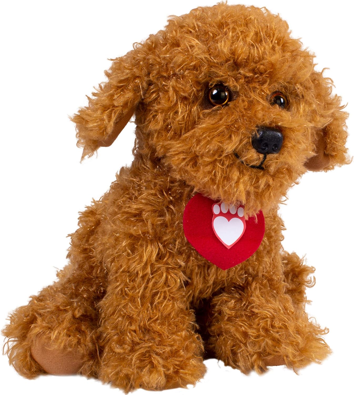 Waffle the Wonder Dog 3401 Soft Toy with Sound - Brown Plush Puppy for Toddlers 4