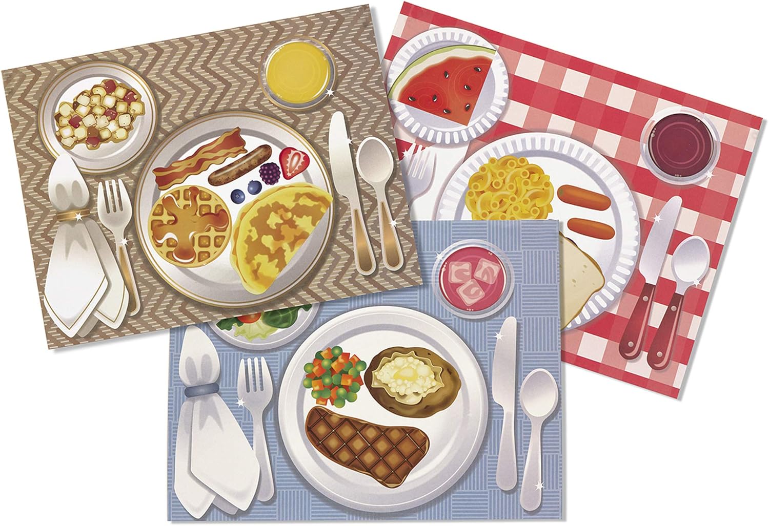 Melissa & Doug Make-a-Meal Sticker Pad - Educational Activity Set for Ages 3+ 7