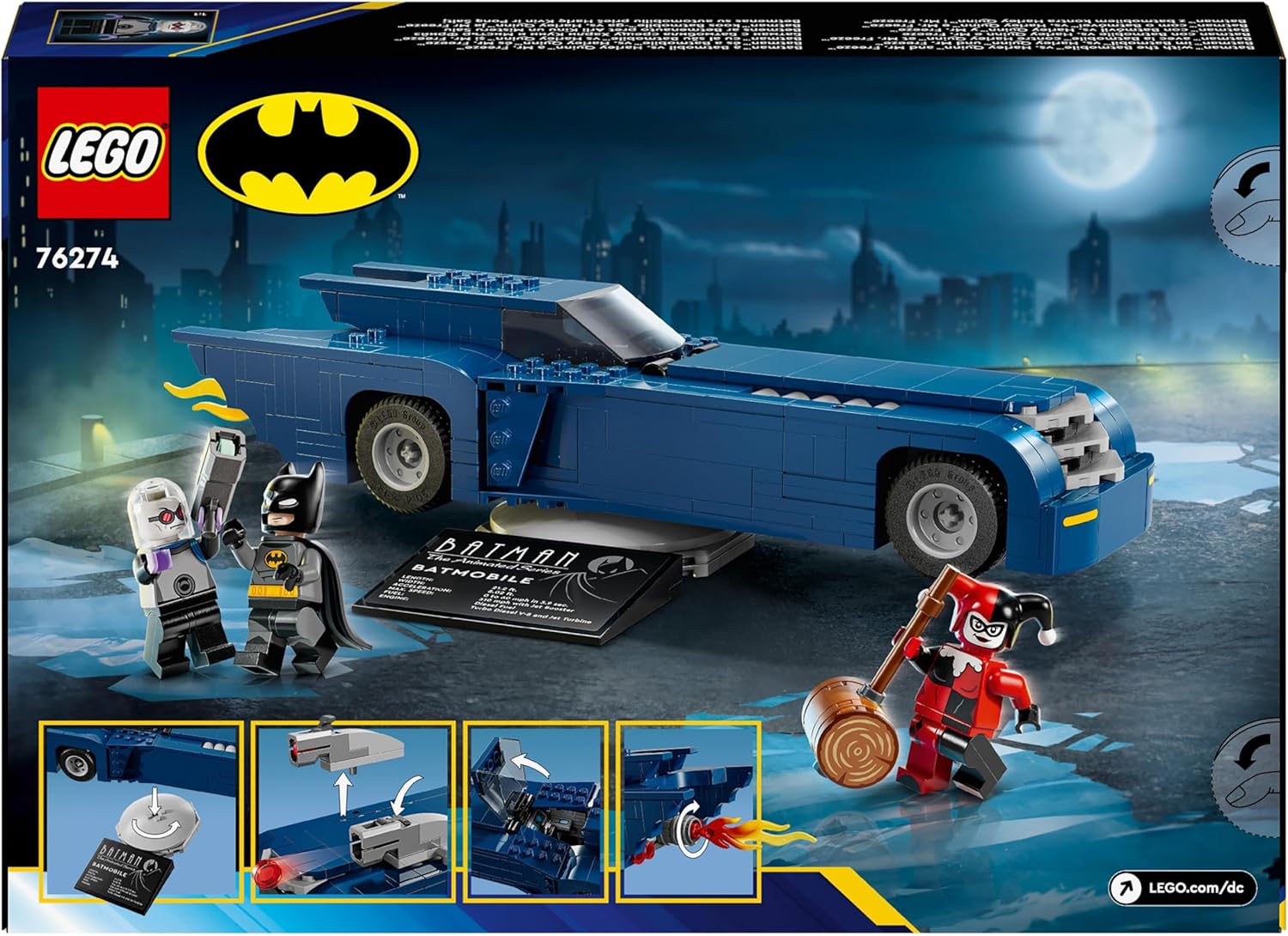 LEGO DC Batman with the Batmobile vs. Harley Quinn & Mr. Freeze - Building Set for 8+ Years 4