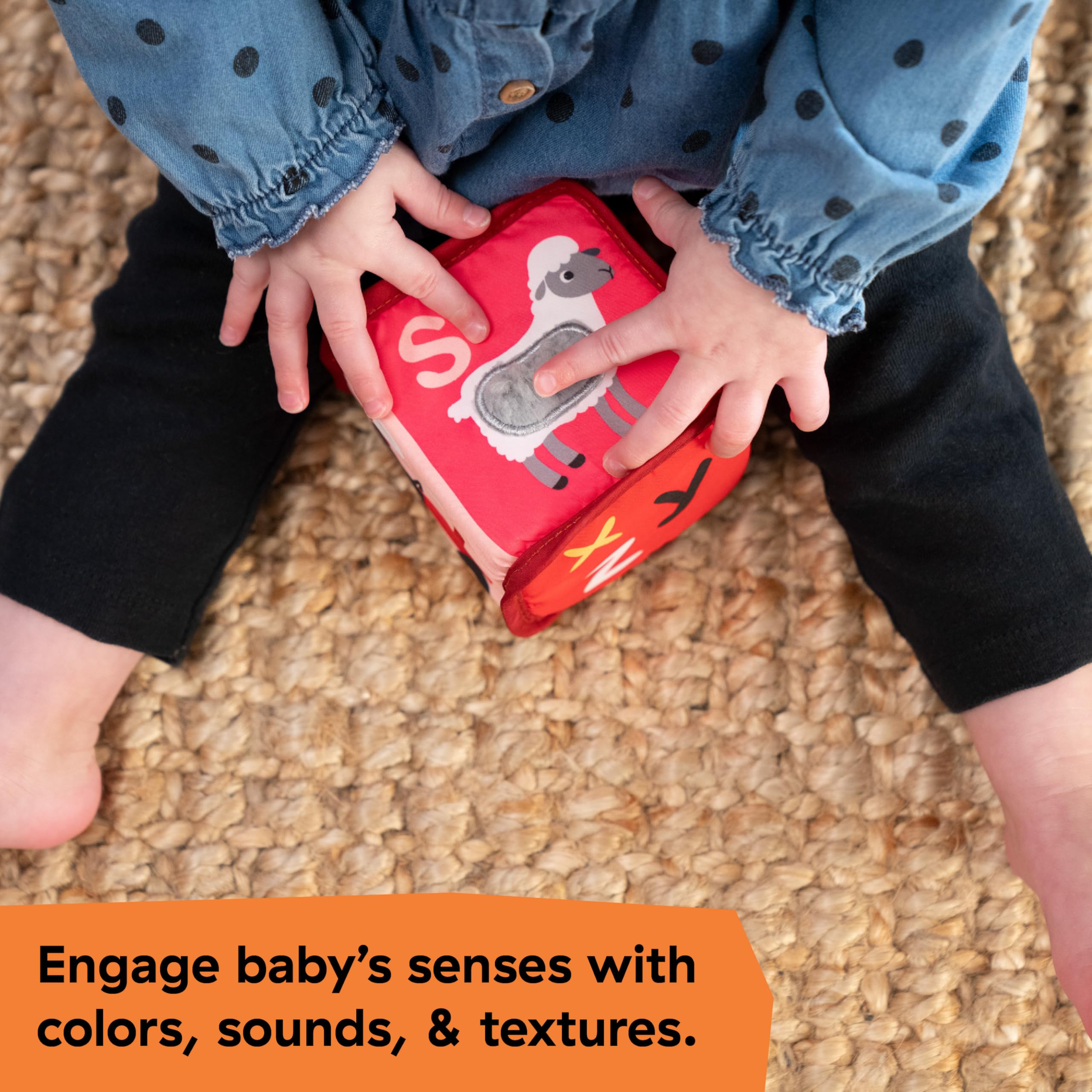 Baby Einstein Alpha Stacks Soft Blocks - Multisensory Stacking Toys for Infants and Toddlers 4