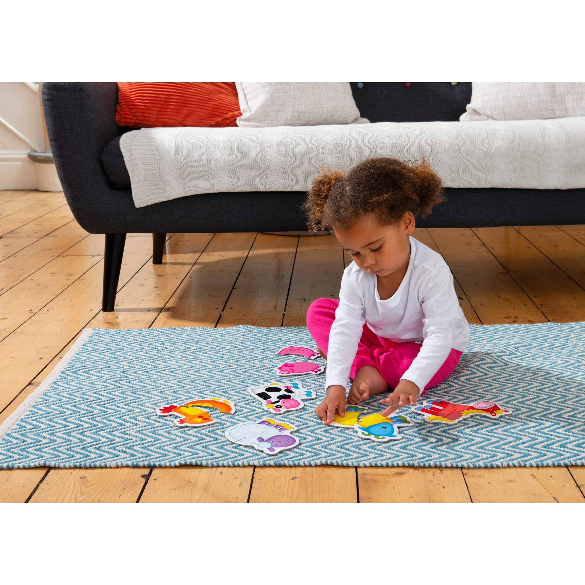 Galt Toys Baby Puzzles - Farm Theme 2-Piece Jigsaw Puzzles for Toddlers Ages 18 Months+ 6