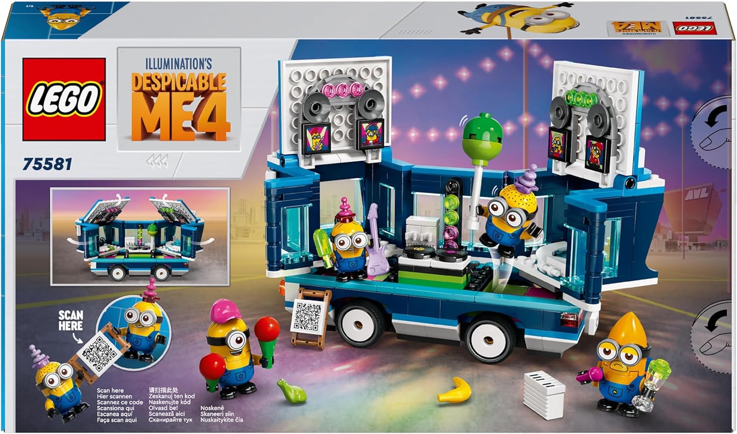 LEGO Despicable Me Minions’ Music Party Bus - Buildable Vehicle Playset for Ages 7+ 4