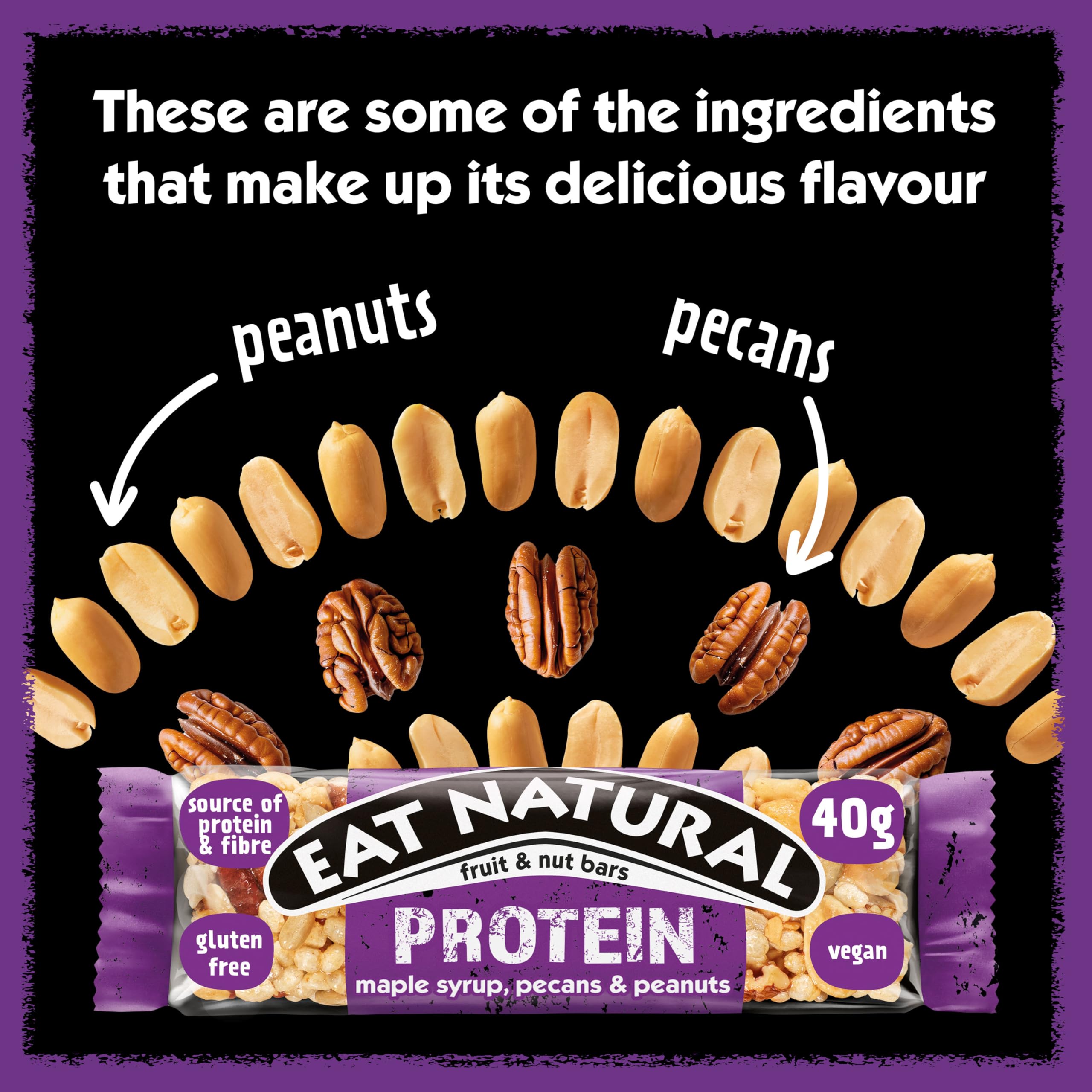 Eat Natural Protein Maple Syrup, Pecans & Peanuts Fruit & Nut Bar (3 x 40g) 6