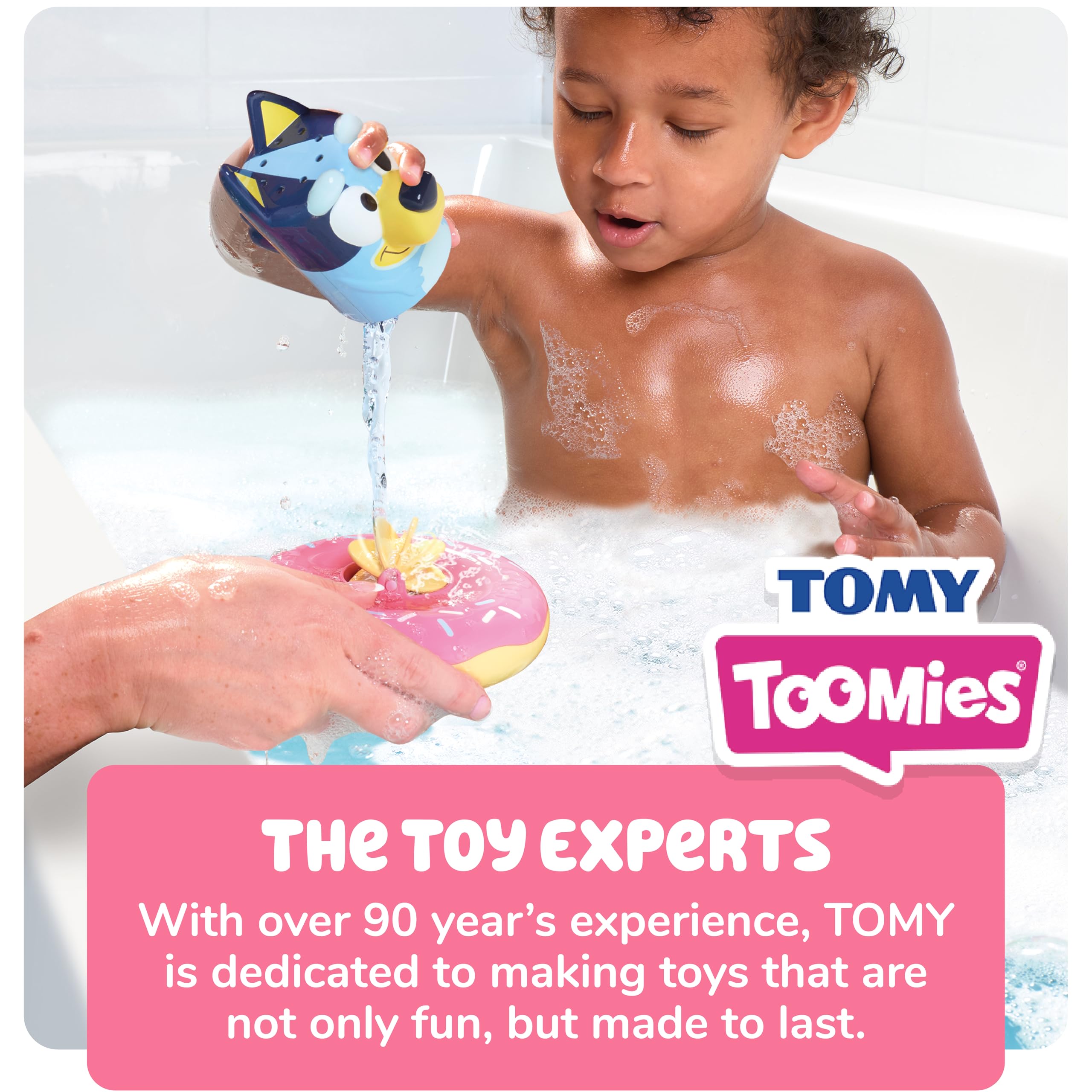 TOMY Toomies Bluey Splash and Float Bath Toy - Pourer Cup with Water Wheel for 18 Months+ 11