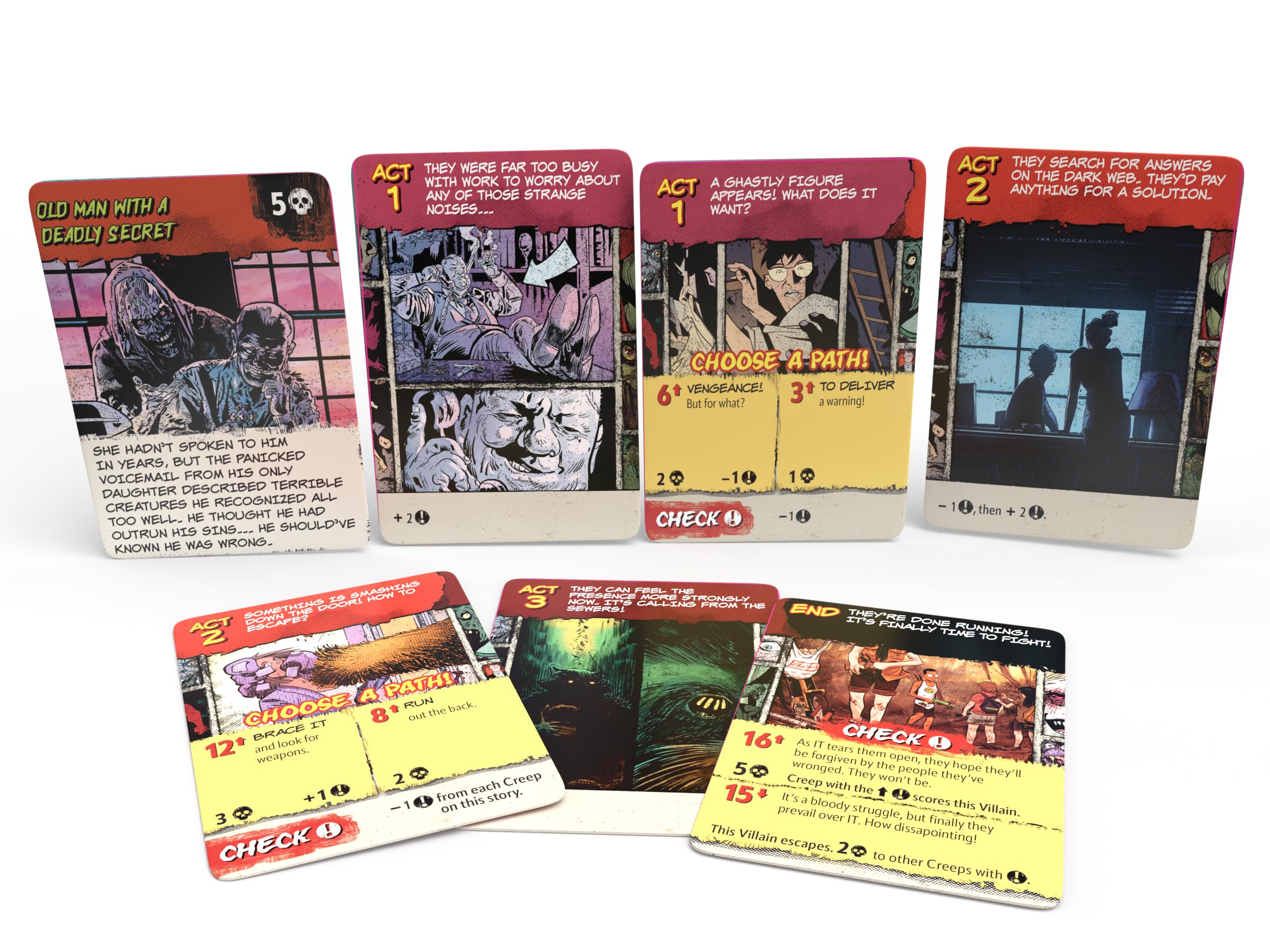 Skybound Games Creepshow The Suspense-Building Card Game 3
