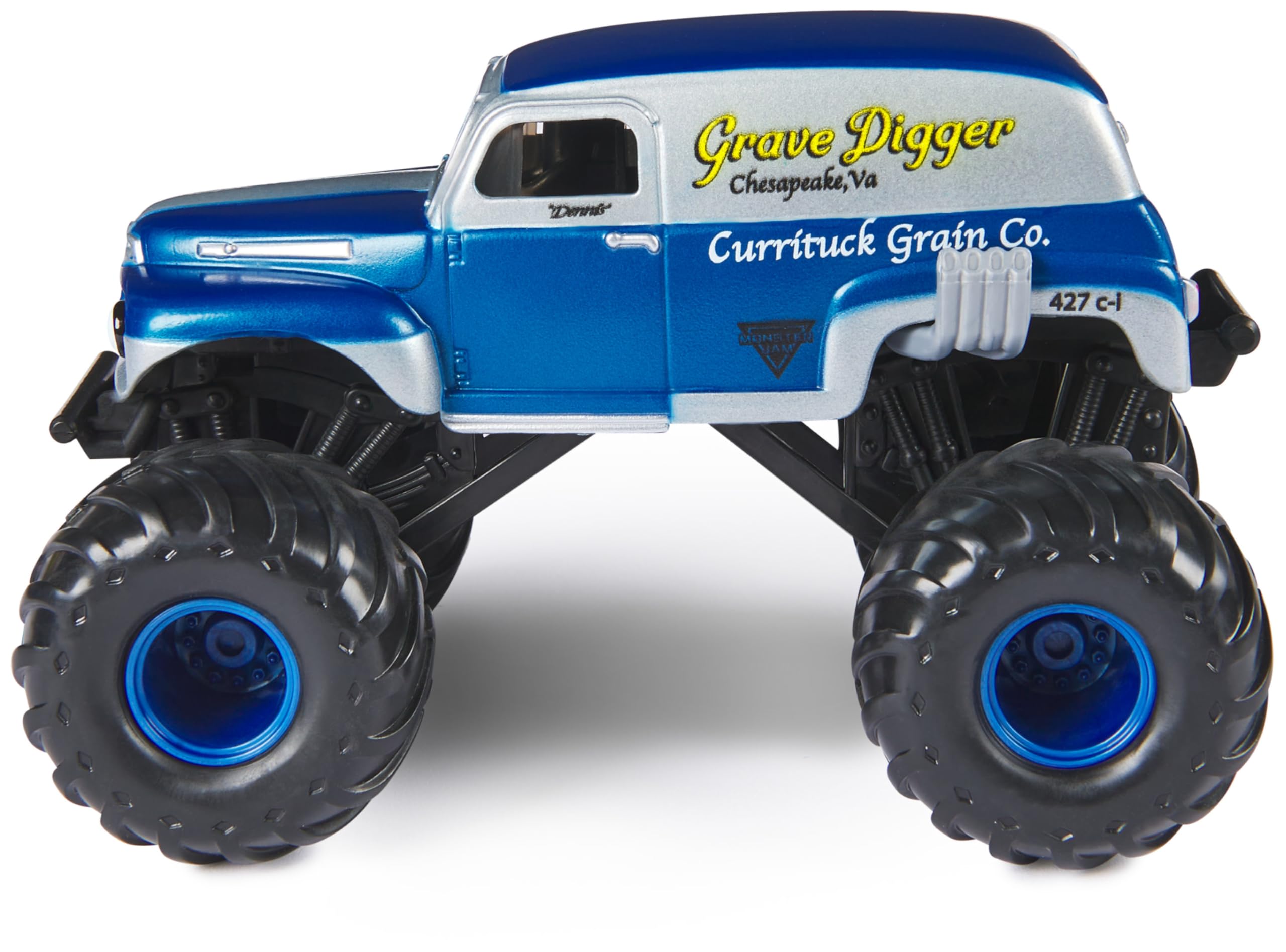 Monster Jam Grave Digger Monster Truck - 1:24 Scale Die-Cast with Working Suspension 3