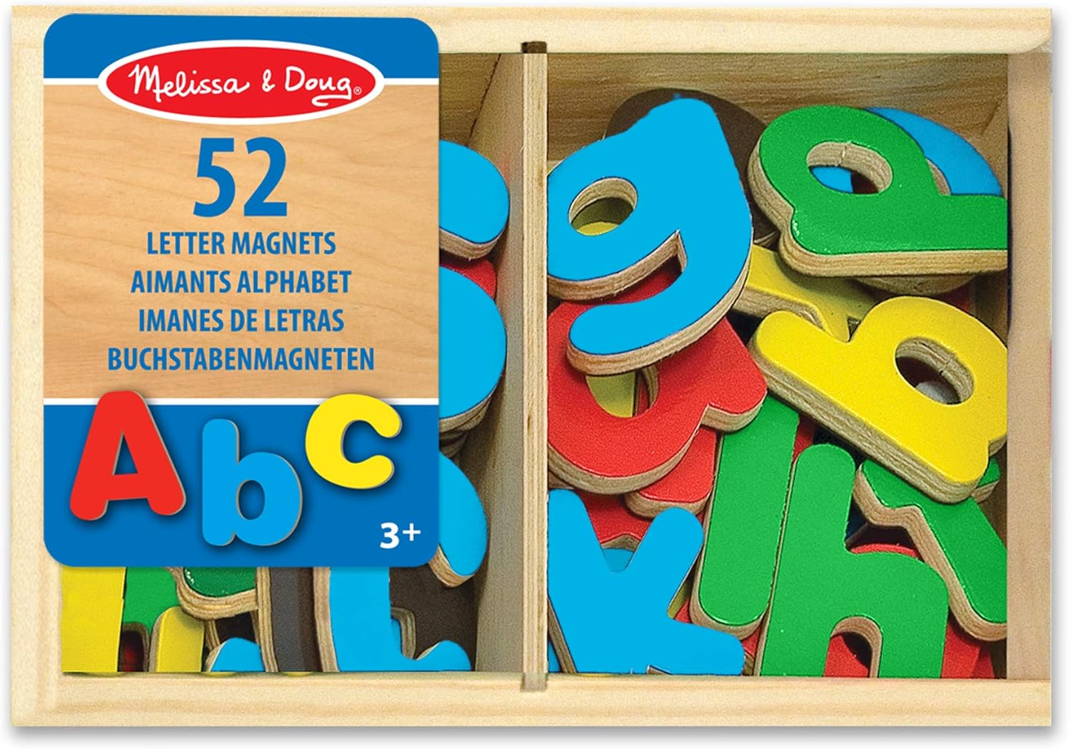 Melissa & Doug Magnetic Wooden Letters - Educational Alphabet Playset for Kids 3-6 4