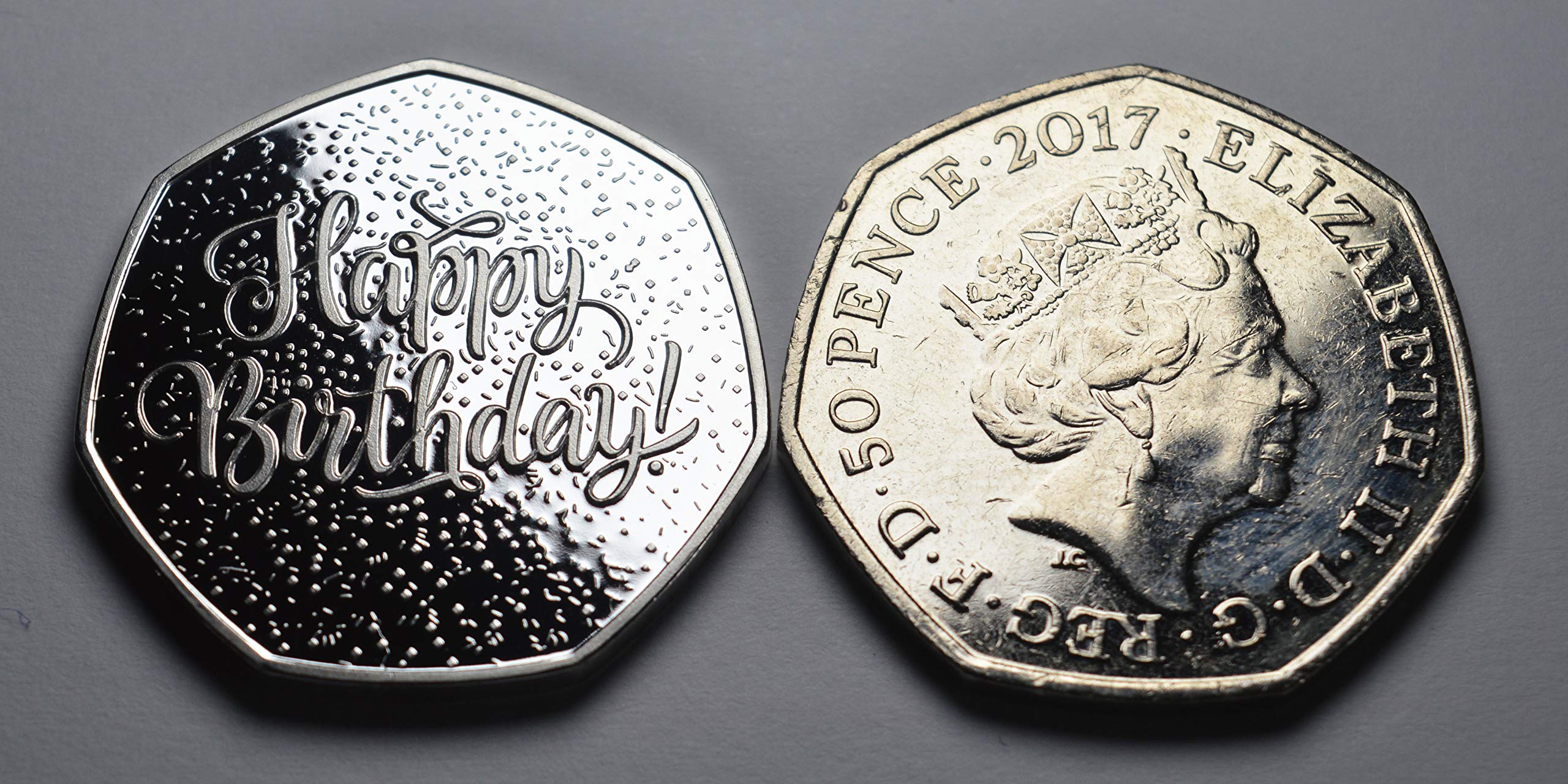 The Commemorative Coin Company 50th Birthday .999 Silver Commemorative Coin - Proof Finish Collectible 5