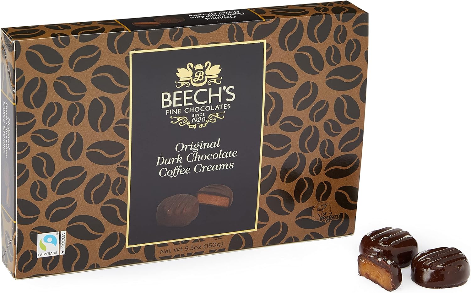 BEECH'S Dark Coffee Creams 150g - Smooth Dark Chocolate with Rich Coffee Creamy Centre