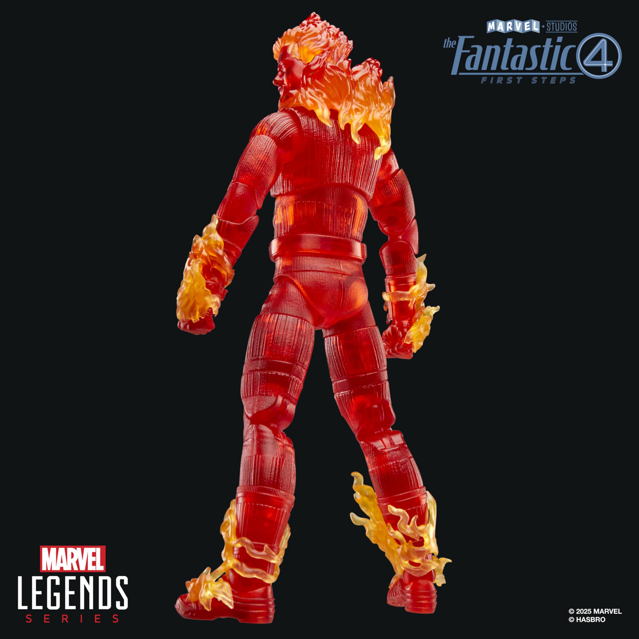 Marvel Legends Human Torch Action Figure - 6-Inch Scale, Red, Inspired by The Fantastic Four: First Steps 8