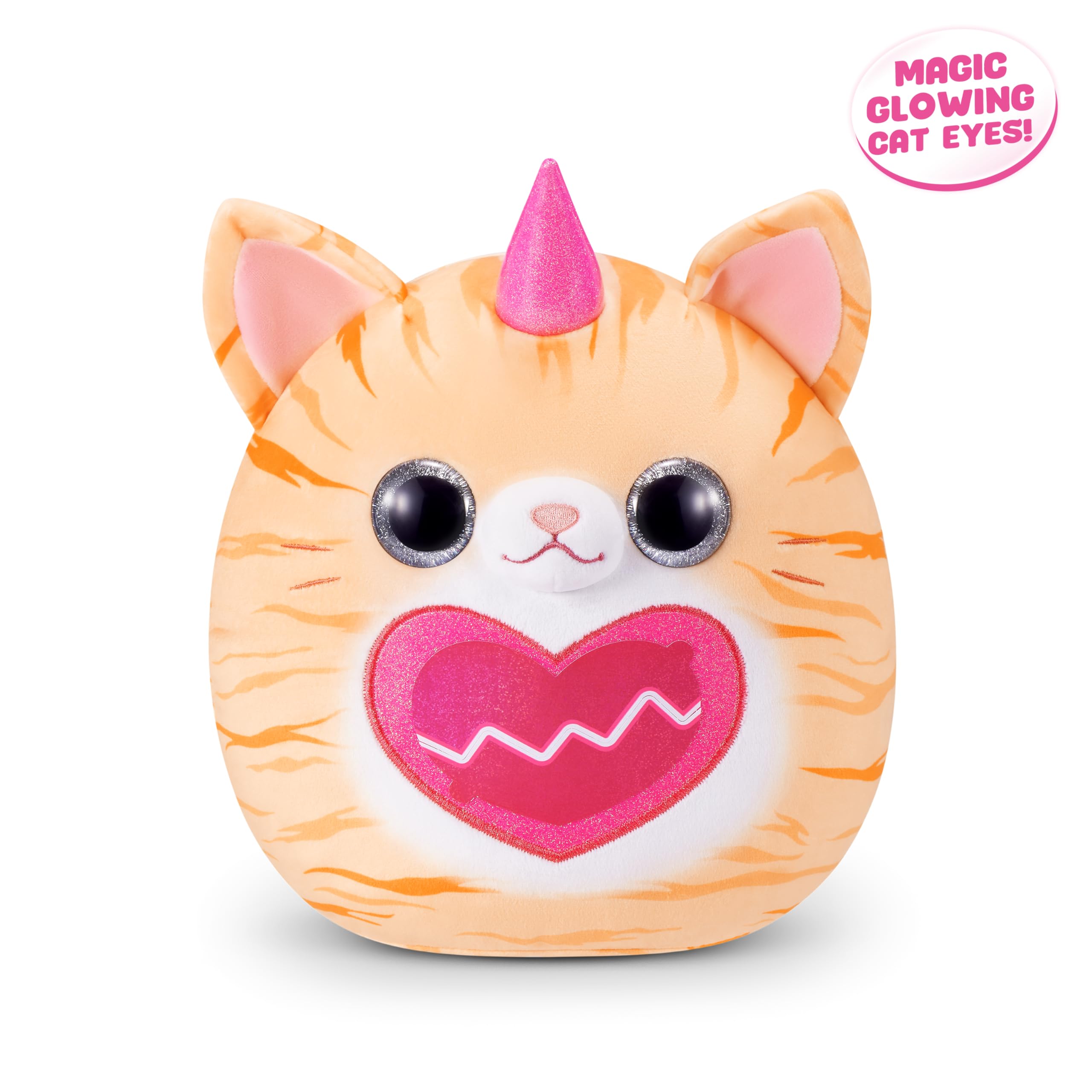 Rainbocorns Kitty Mania Orange Cat (POUNCEKIN) - Plush Hug-to-Hatch Collectible with 40+ Surprises, Ages 3+ 5