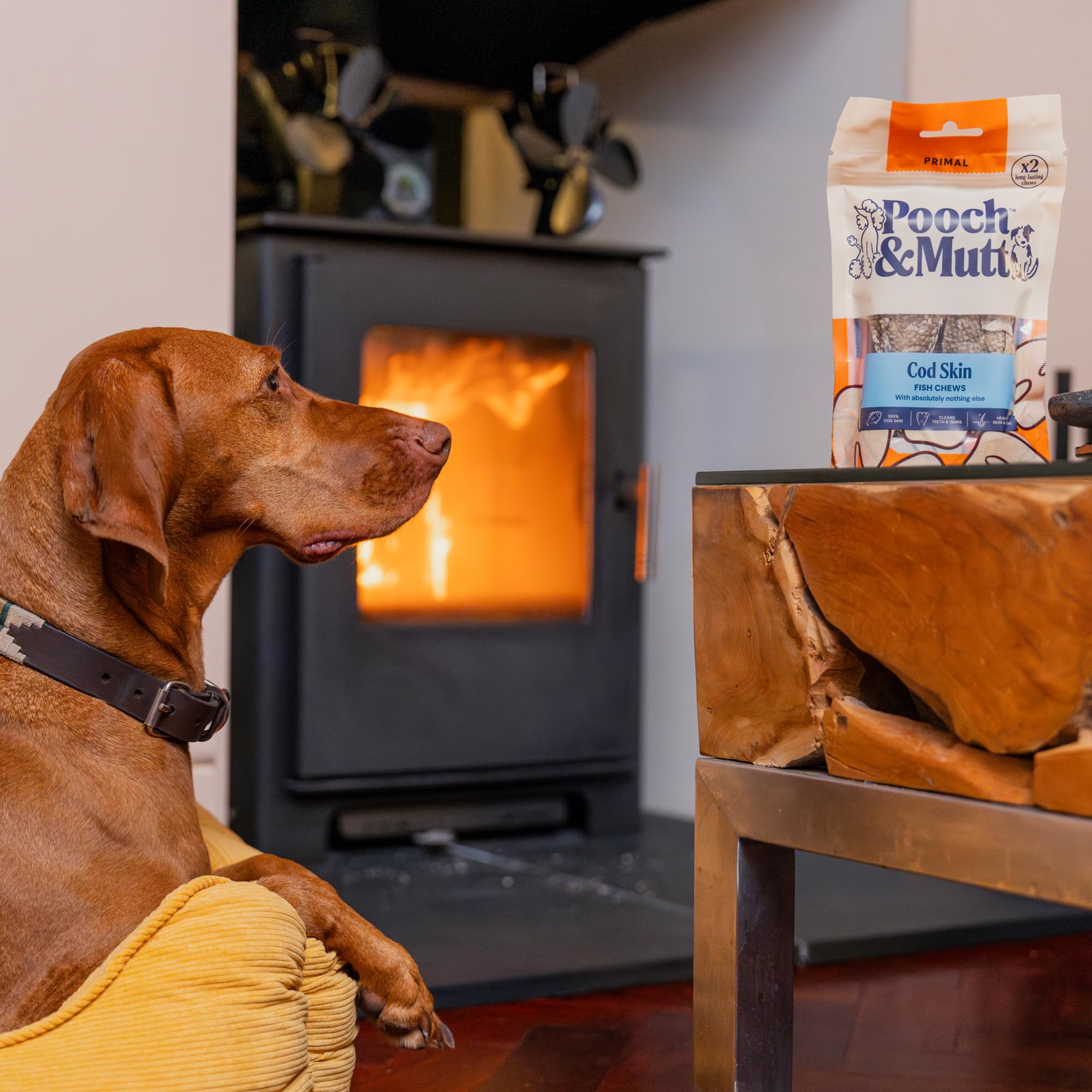 Pooch & Mutt Cod Hide Dental Sticks - Rawhide-Free Chew for Dogs | 90g Pouch 3