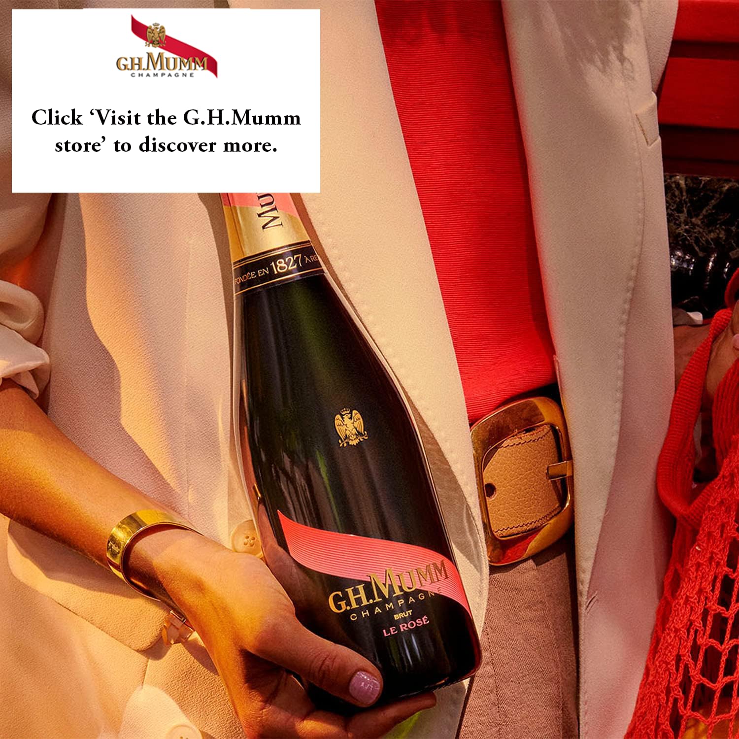 G.H. Mumm Le Rosé Champagne - 75cl with Gift Box 12