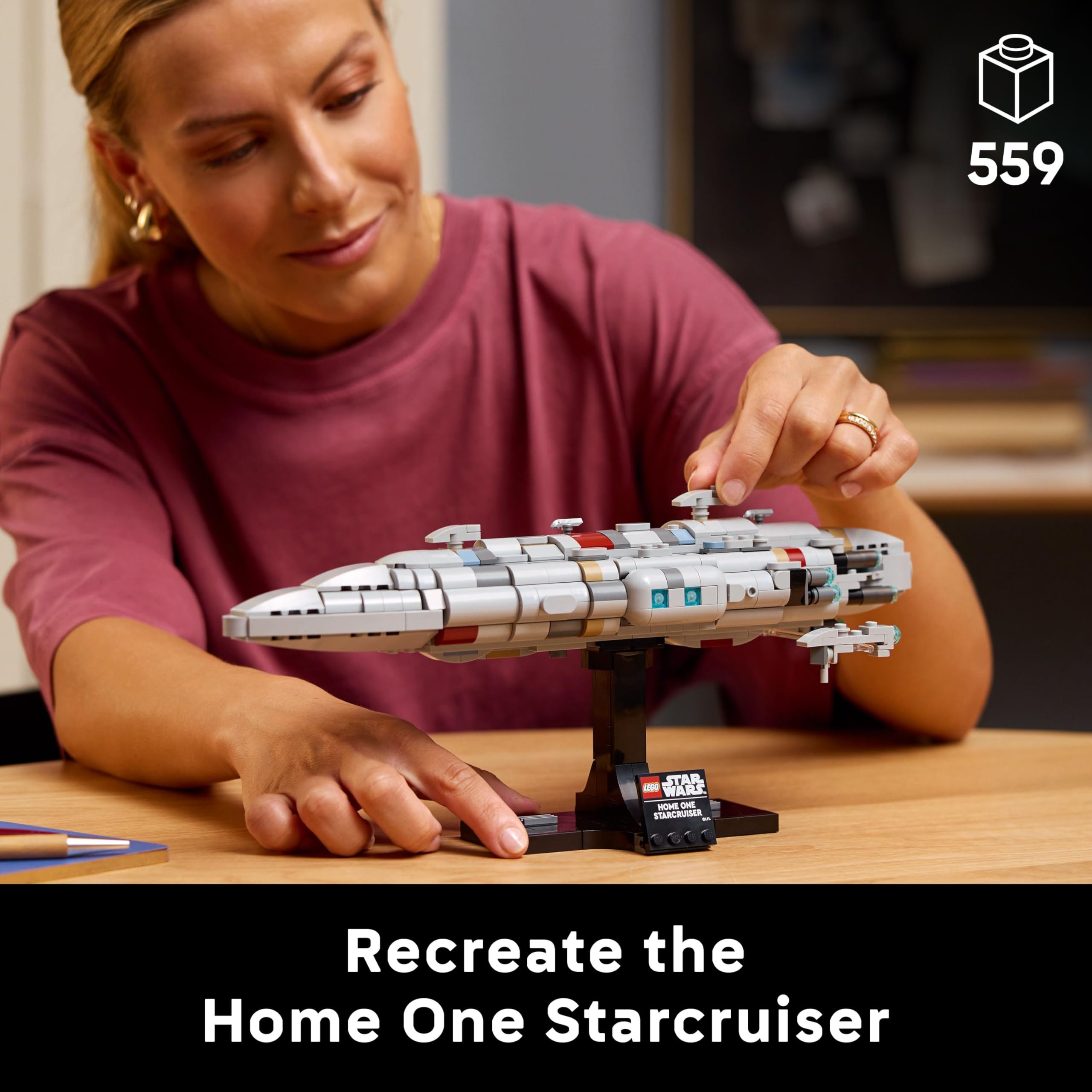 LEGO Star Wars 75405 Home One Starcruiser Building Set - Collectible Build-and-Display Model for Adults 8