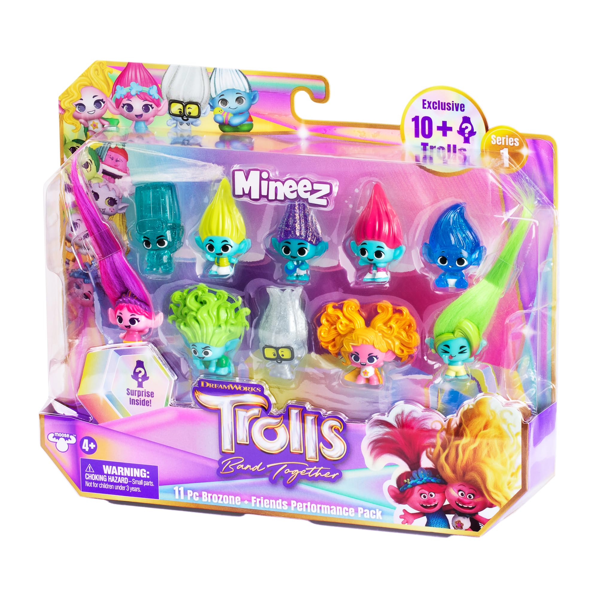 Trolls Mineez Series 1 - Band Together Brozone Performance 11-Pack Collectible Figures 10