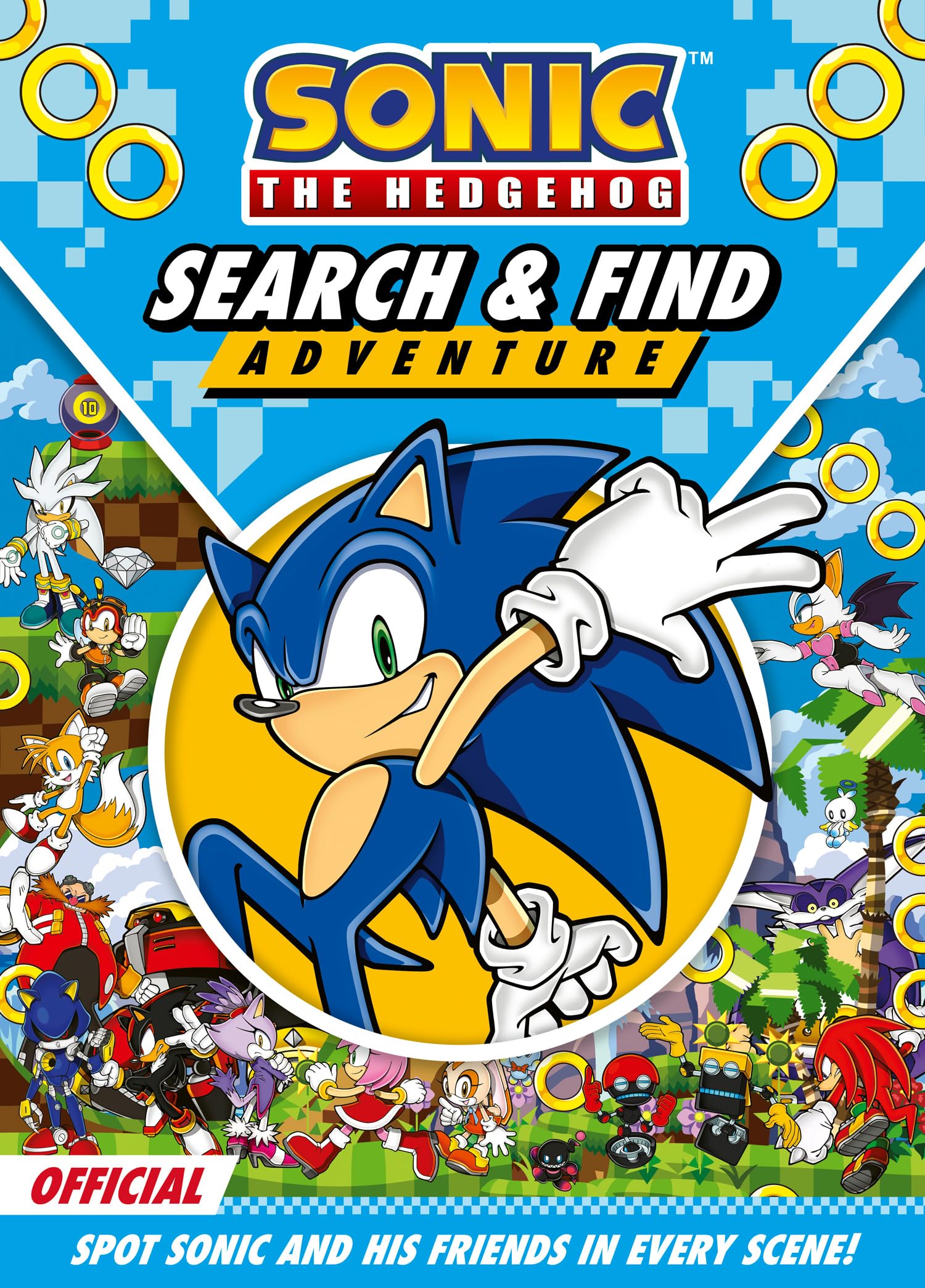 Farshore Sonic the Hedgehog Search & Find Adventure Book | Ages 5-9 | Paperback