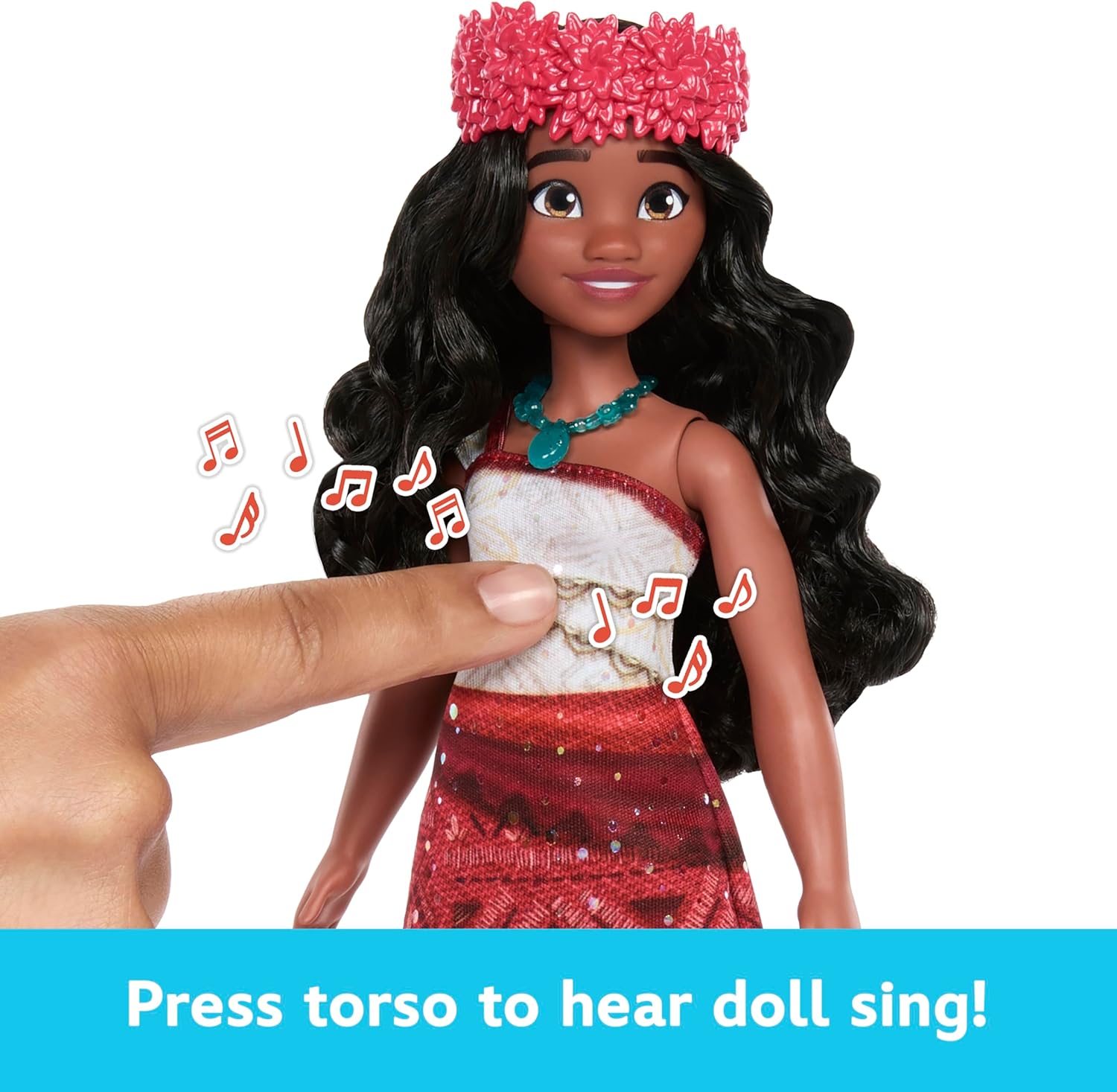 Mattel Disney Moana 2 Singing Adventure Moana Doll with Signature Outfit & Accessories 6