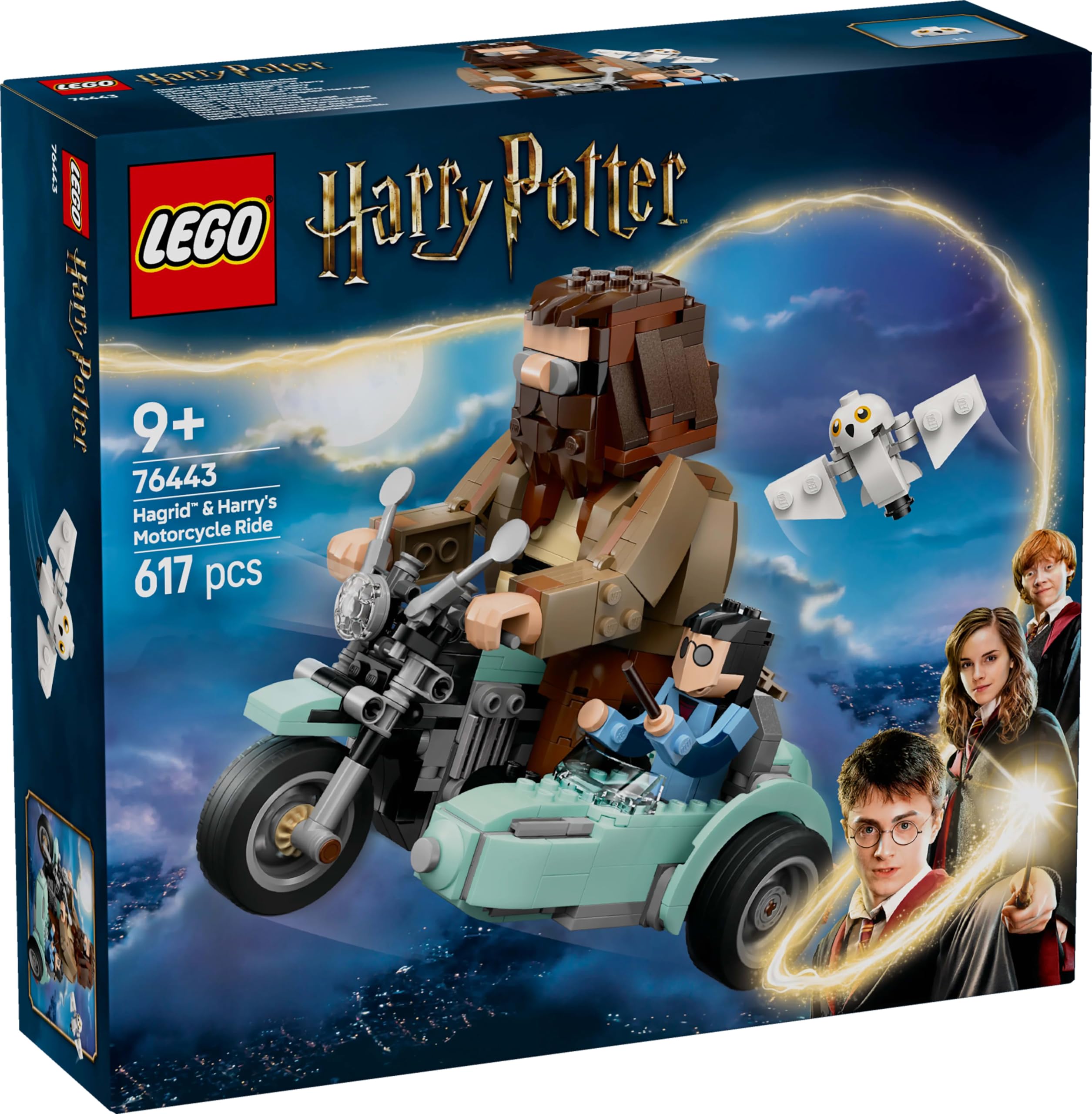 LEGO Harry Potter Hagrid &amp; Harrys Motorradfahrt – Baubares Fahrzeug-Spielset für Kinder ab 9 Jahren 8