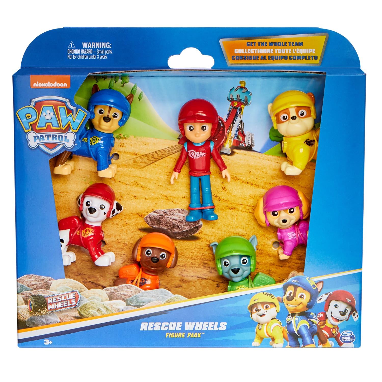 Paw Patrol: Rescue Wheels - 7 Collectible Action Figures Gift Pack