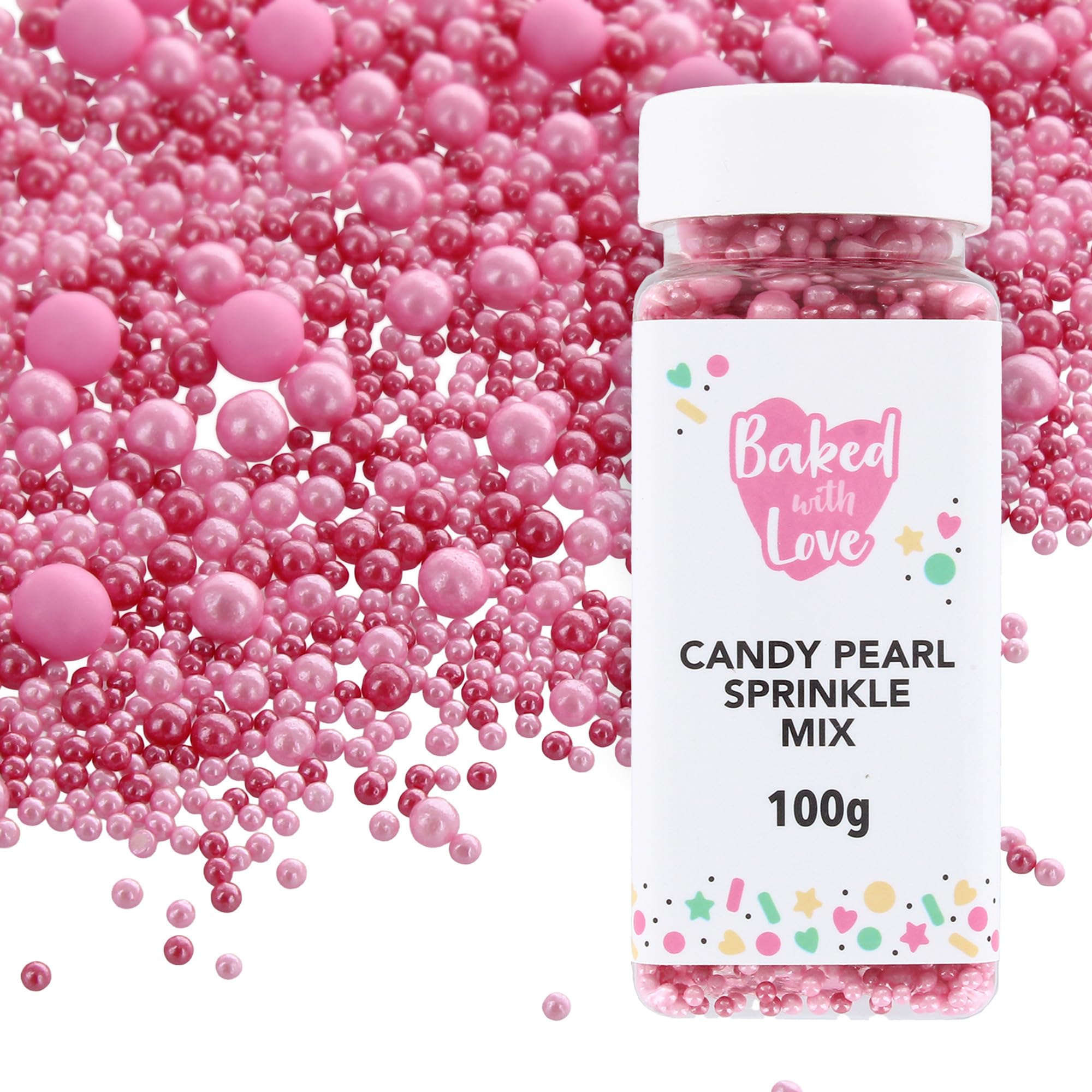Baked with Love - Candy Pearl Sprinkles 100g