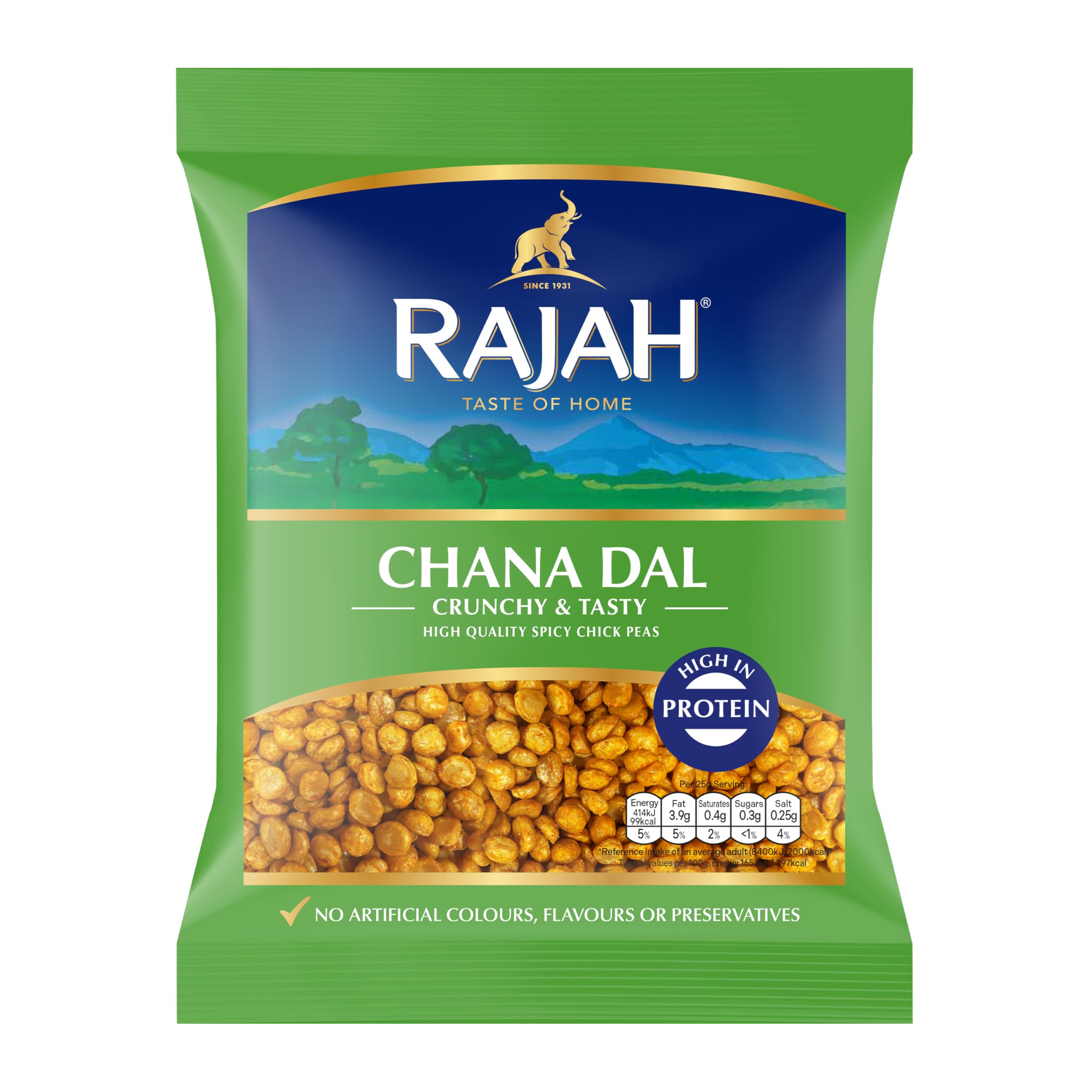 Chana Dal 200g | Rajah Snacks | Crispy Spiced Chickpeas