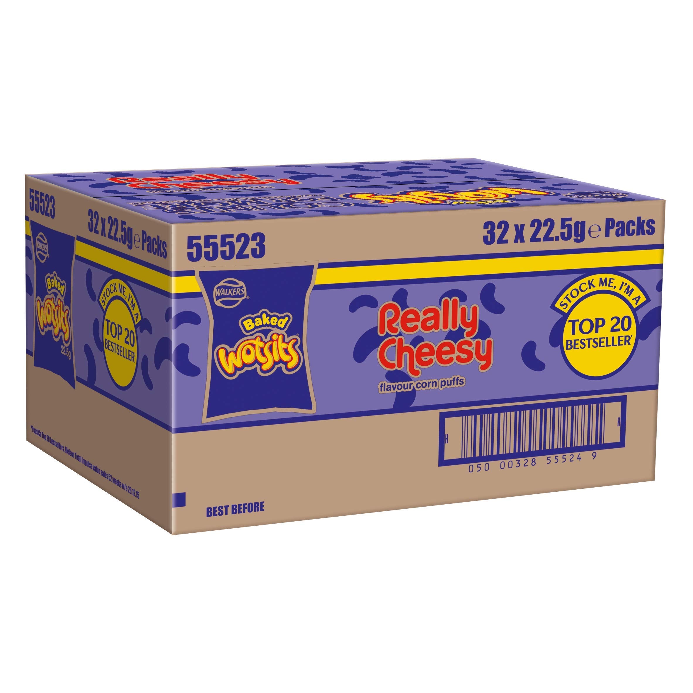 Walkers Wotsits Really Cheesy Snacks, 22.5g (Case of 32) 4