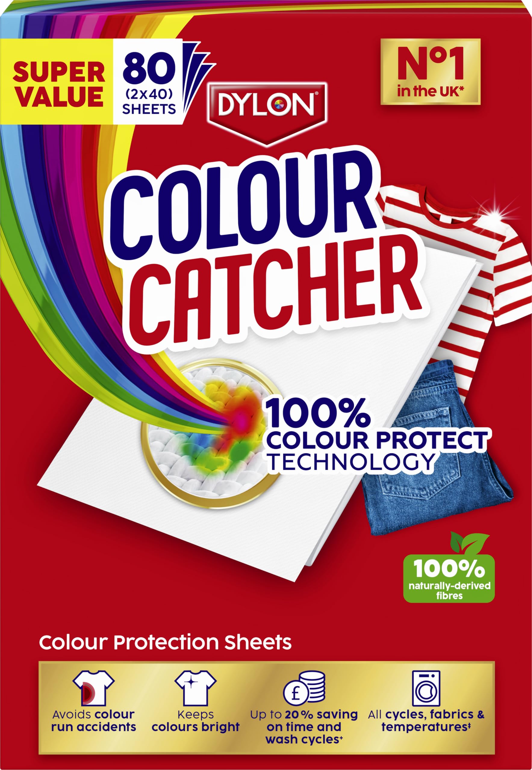 Colour Catcher - Colour Protection Sheets (80 Sheets)