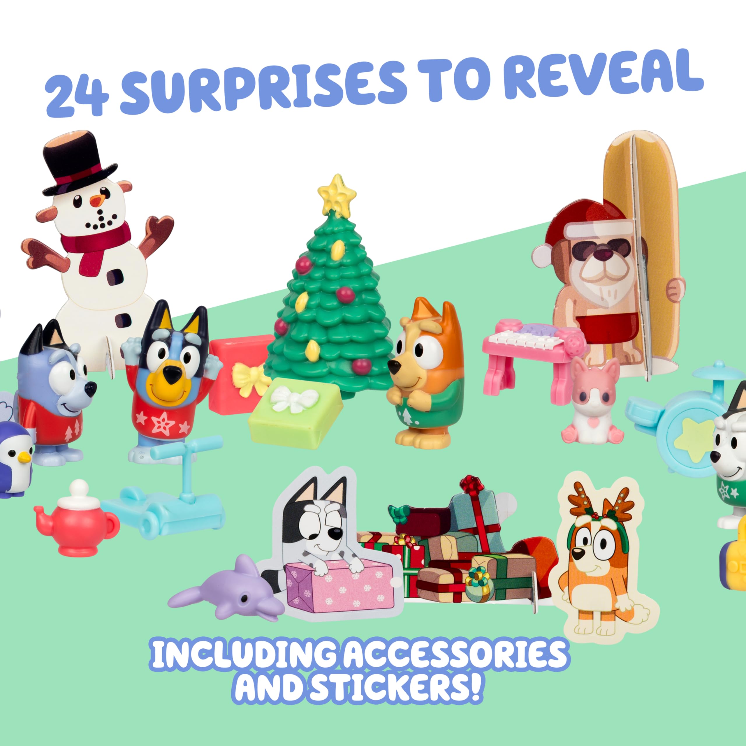 Bluey Advent Calendar - 24-Day Christmas Countdown with Mini Figures & Accessories 4