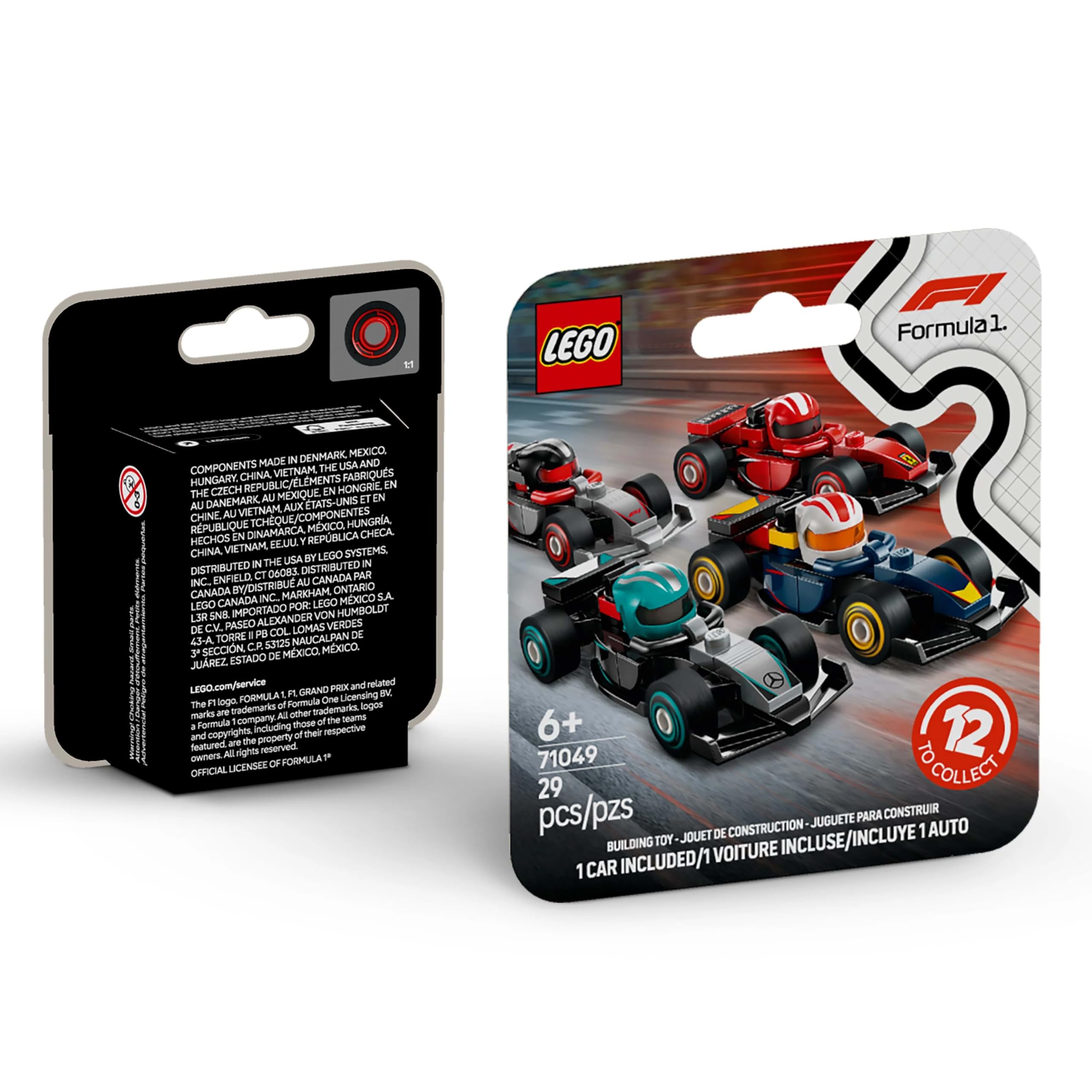 LEGO F1 Rennwagen zum Sammeln – 1 von 12 Mini-Baumodellen mit beweglichen Rädern für Kinder ab 6 Jahren 8