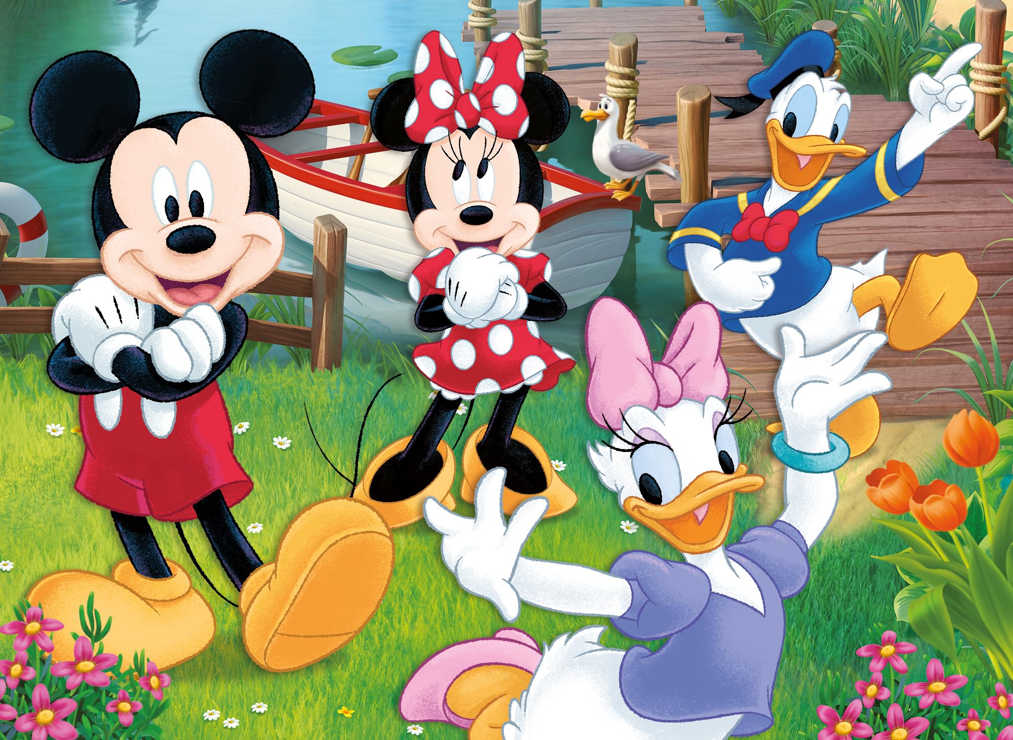 Liscianigiochi DISNEY Mickey MaxiPlus Double-Sided Jigsaw Puzzle - 24 Pieces, 25x35 cm