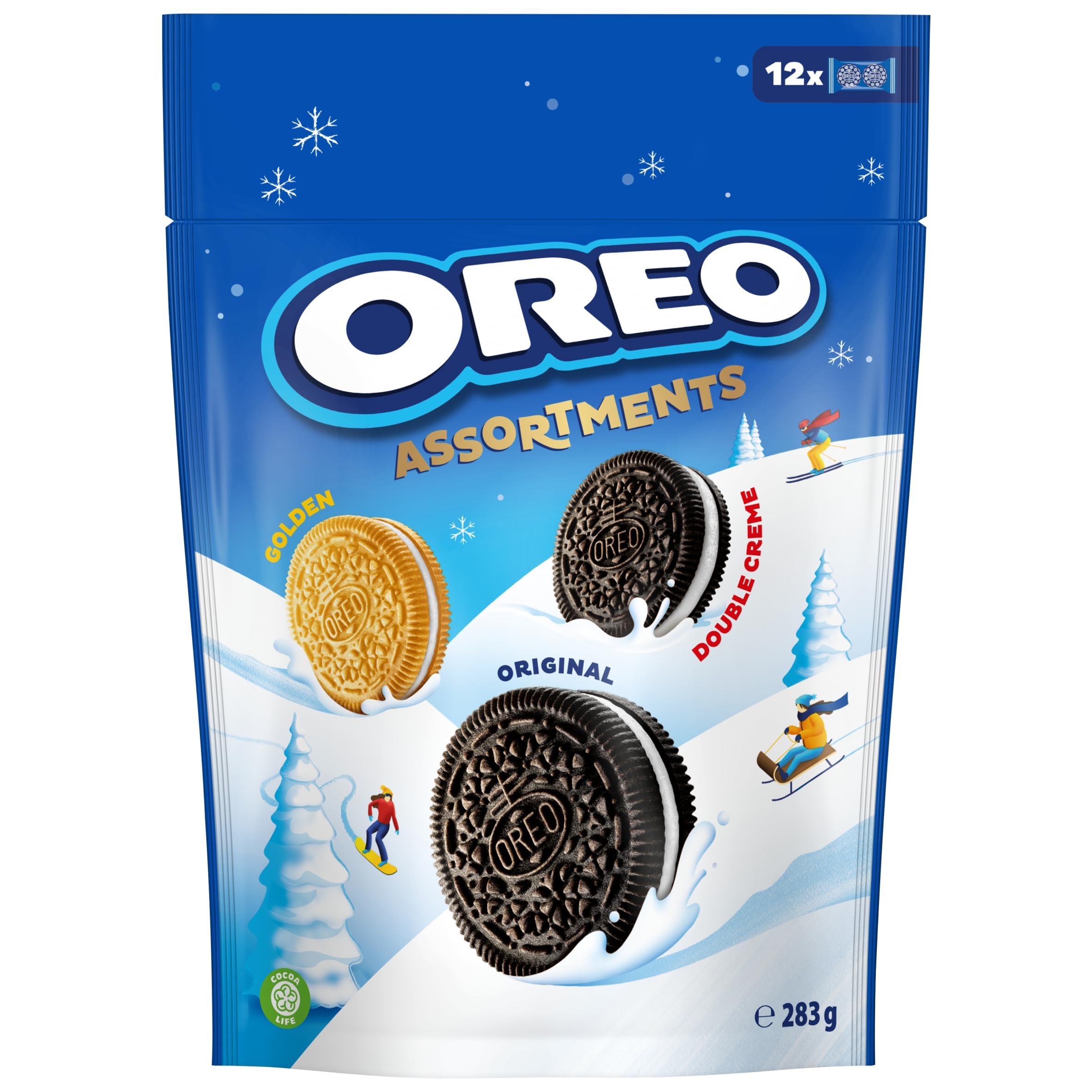 Oreo Festive Assortment - Original, Golden Crème & Double Crème Biscuits285g