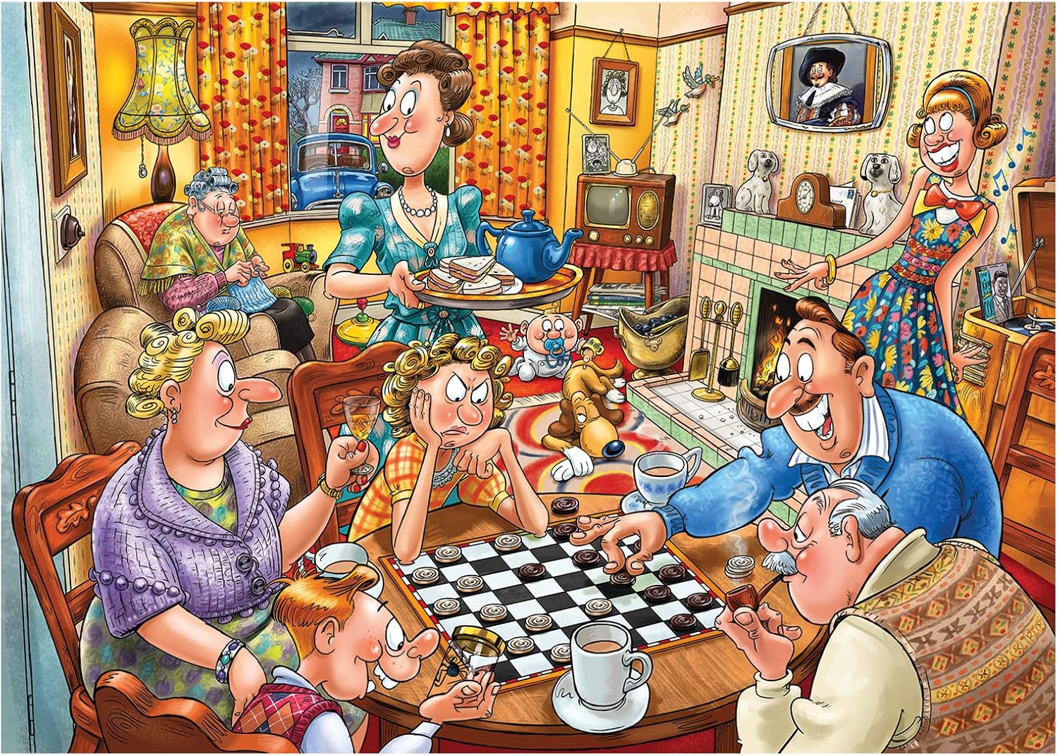 Wasgij Destiny 25: Games Night - 1000-Piece Puzzle for Adults 3