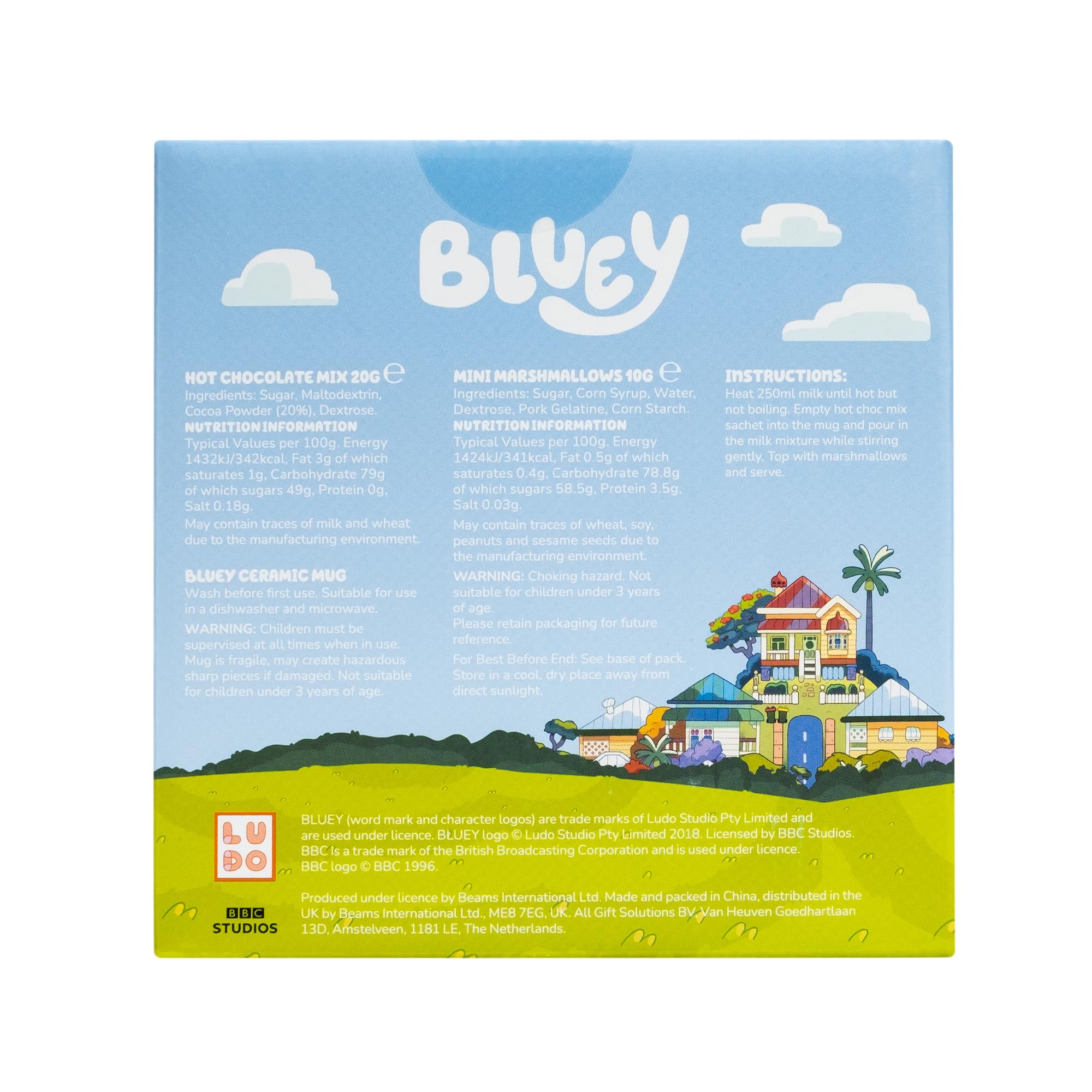 Beams International – Bluey Heiße Schokolade Geschenkset mit Tasse mit Bluey &amp; Bingo 9