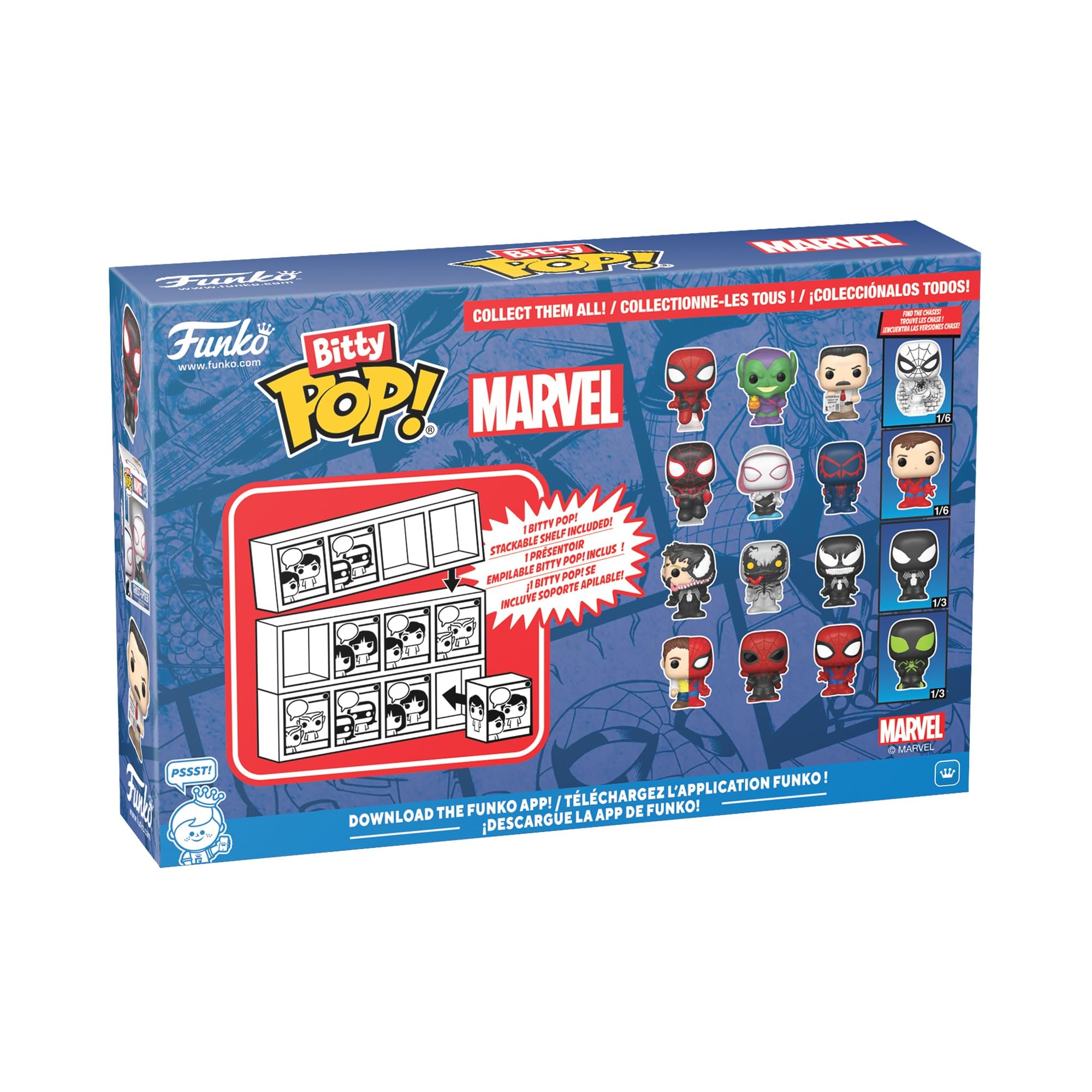 Funko Bitty Pop! Spider-Man Parker Split 4pk with Mystery Mini Figure 7