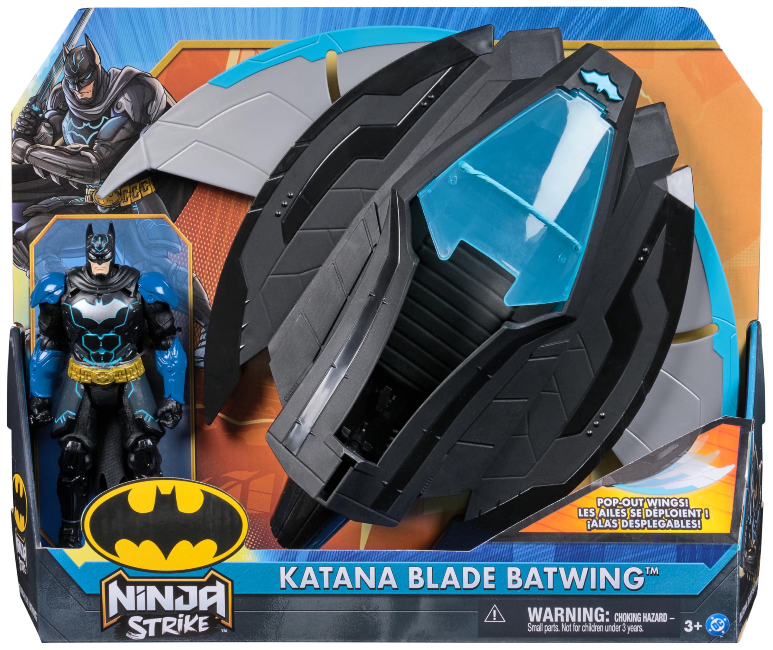 Spin Master DC Comics Batman Ninja Strike Katana Blade Batwing with 15cm Figure