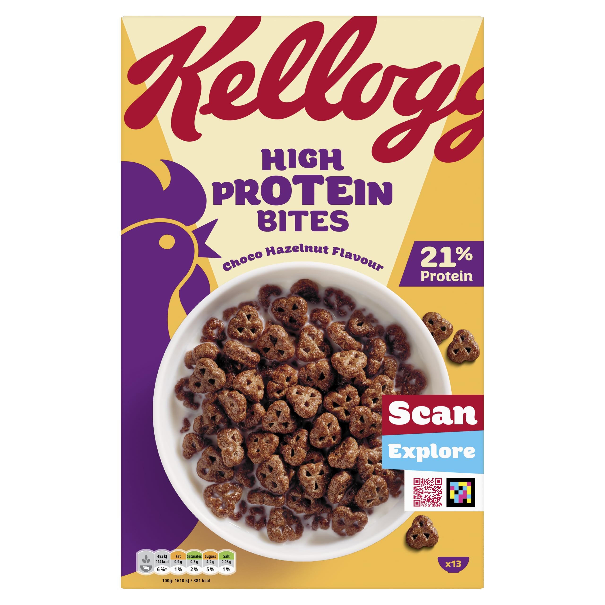 Kellogg's Protein Cocoa & Hazelnut Flavour Cereal 400g
