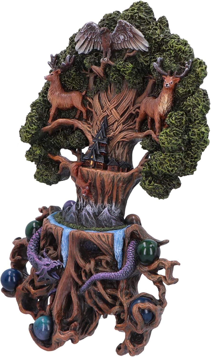 Nemesis Now Yggdrasil Wandtafel von Anne Stokes, Kunstharz, nordische Mythologie 6