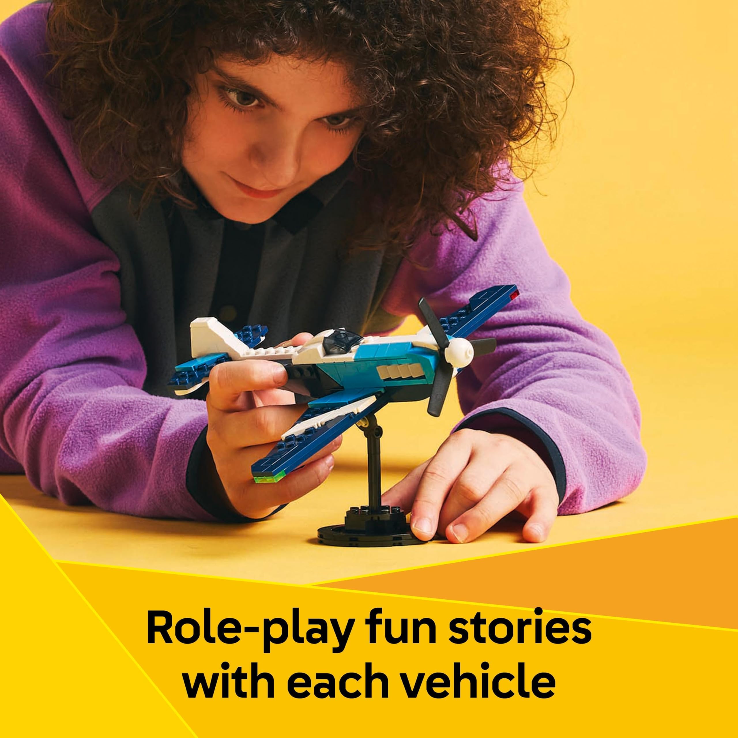 LEGO Creator 3-in-1-Flugzeug: Rennflugzeug-Spielzeug – Lässt sich in einen Jet oder Hubschrauber umbauen 5