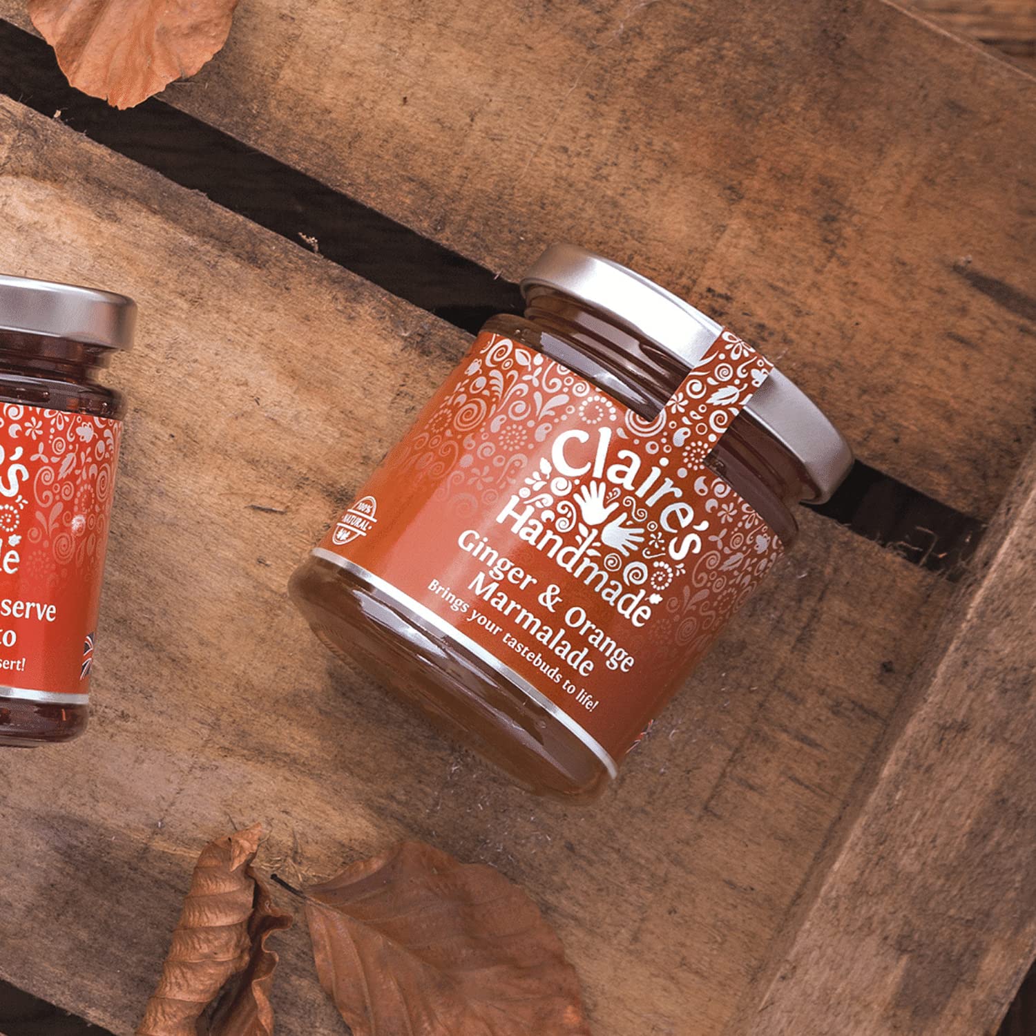 Claire's Handmade Ginger and Orange Marmalade - Uplifting Ginger Root Flavor | 227g Jar