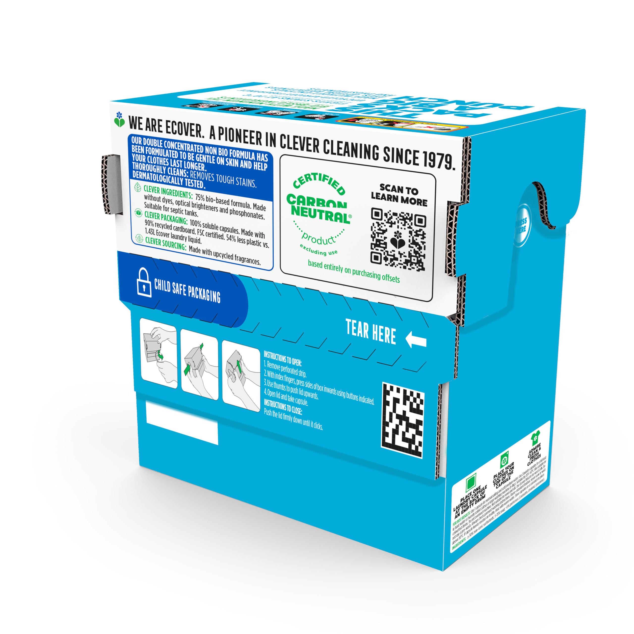 Ecover Non-Bio Washing Capsules - Laundry Detergent Tablets for Sensitive Skin 5