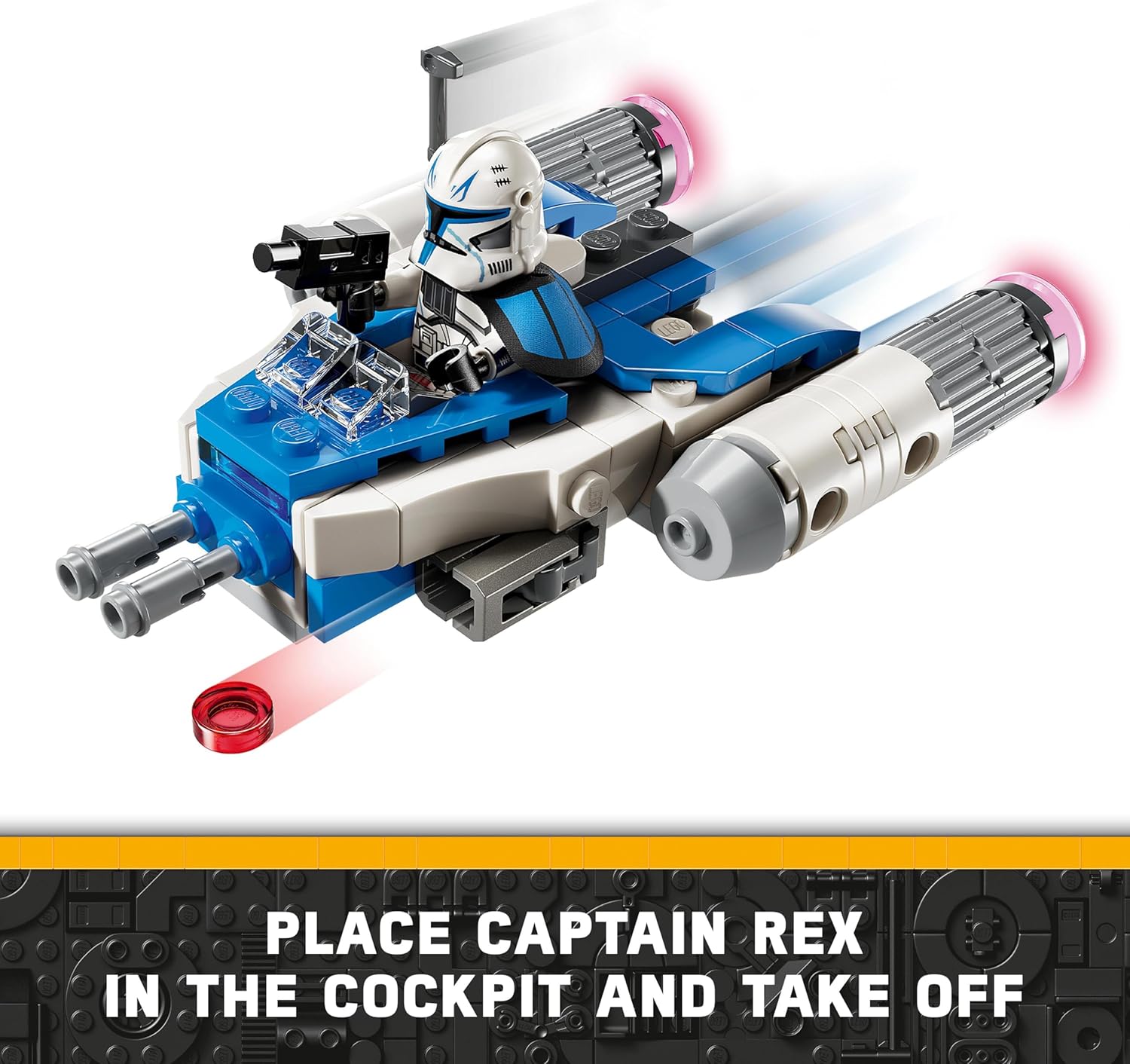 LEGO Star Wars Captain Rex Y-Wing Microfighter 75391 - Buildable Clone Wars Playset for Kids 6+ 5