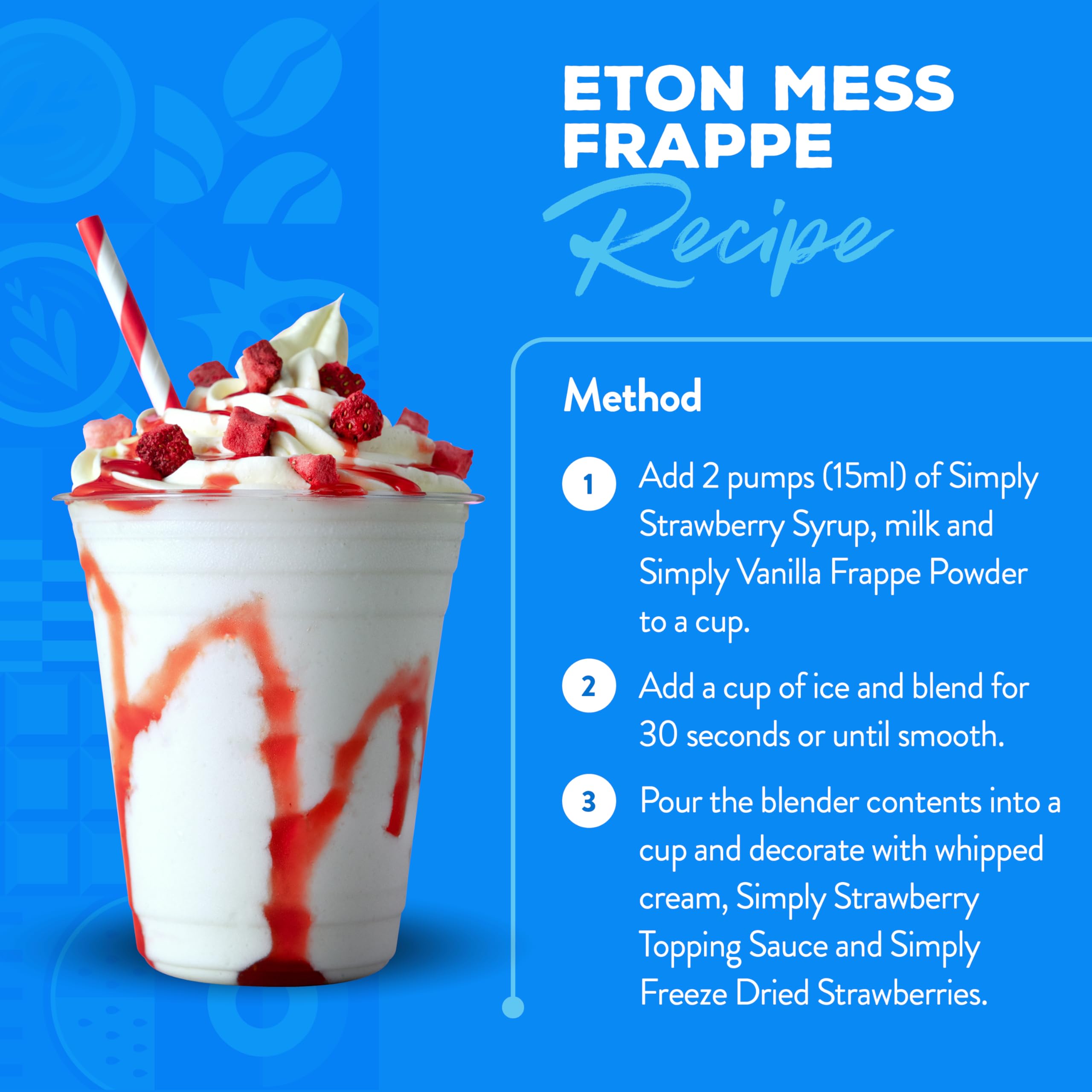 Simply - Vanilla Frappe Powder, Nut Free & Gluten Free, 1kg 5