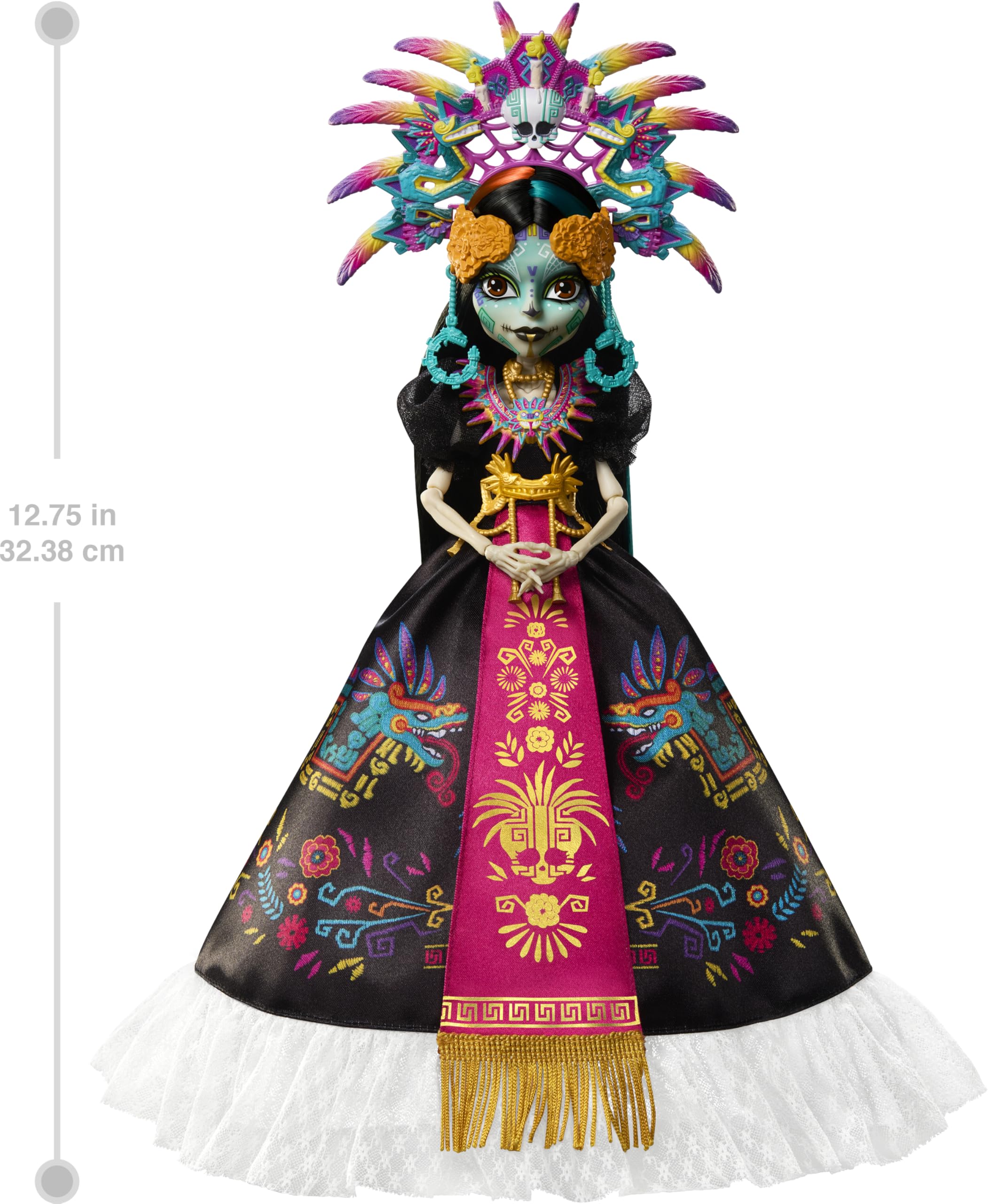 Monster High Skelita Calaveras Día de Muertos 2025 Collectible Doll - Aztec Design 3