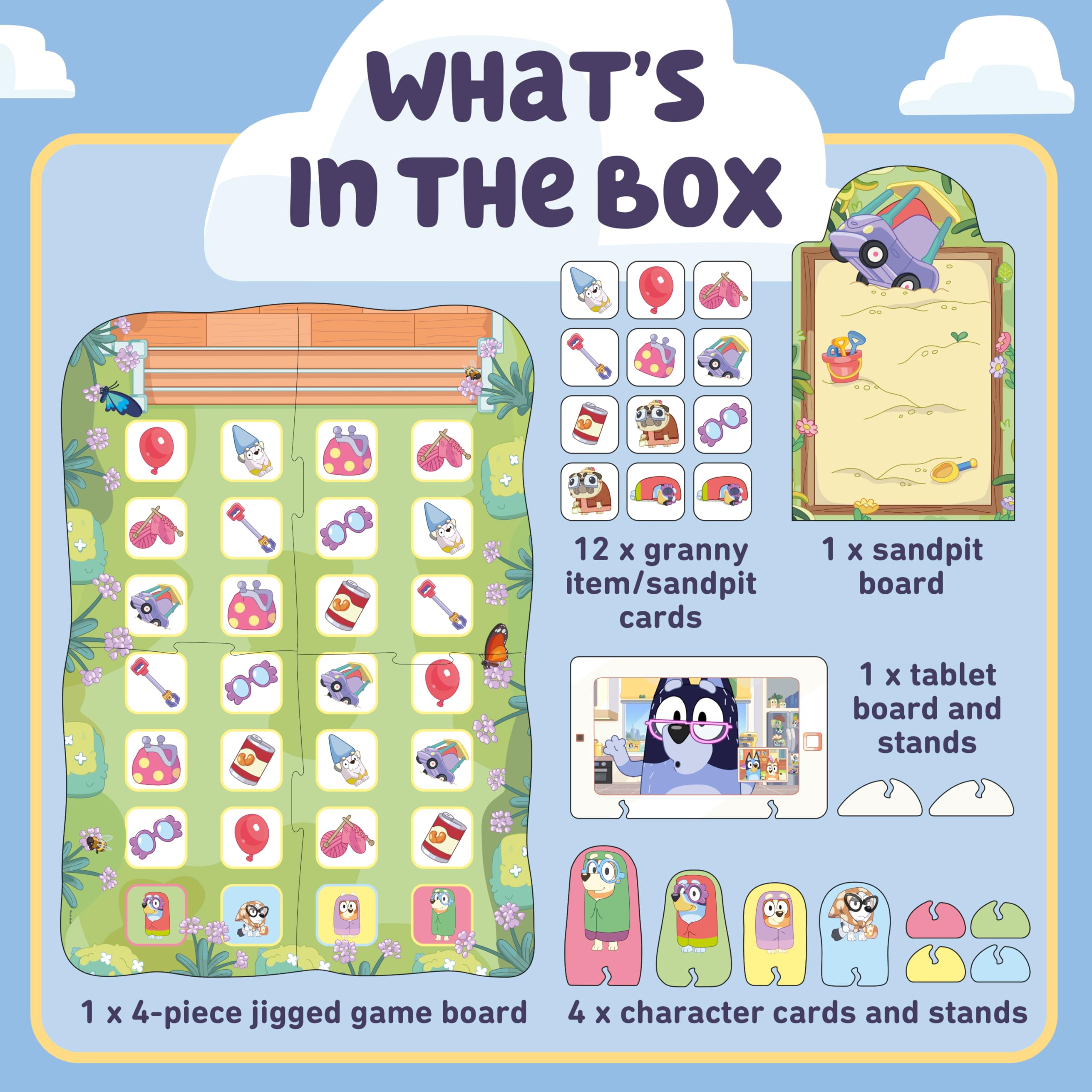 Orchard Toys Official Bluey Grannies Matching and Memory Game for children age 3 4