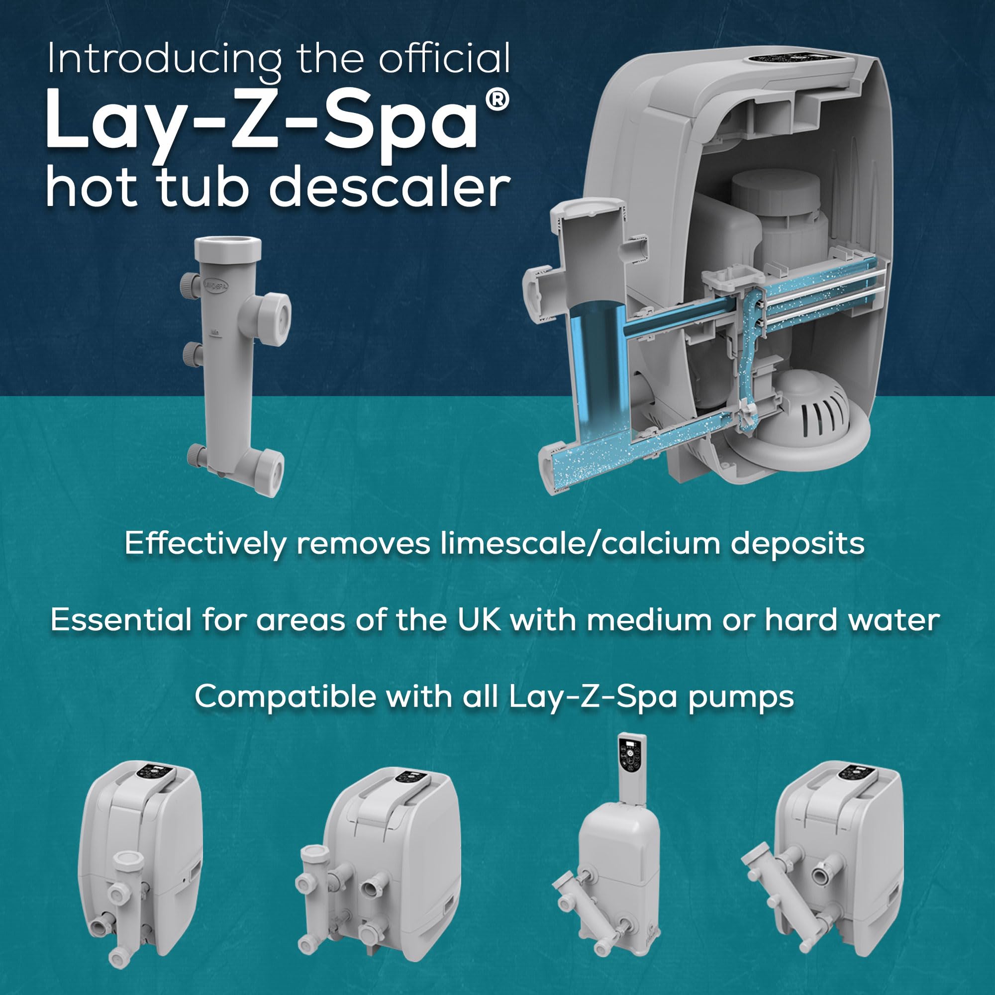 Bestway Lay-Z-Spa Hot Tub Descaler & Cleaning Tool for All Pump Models 5