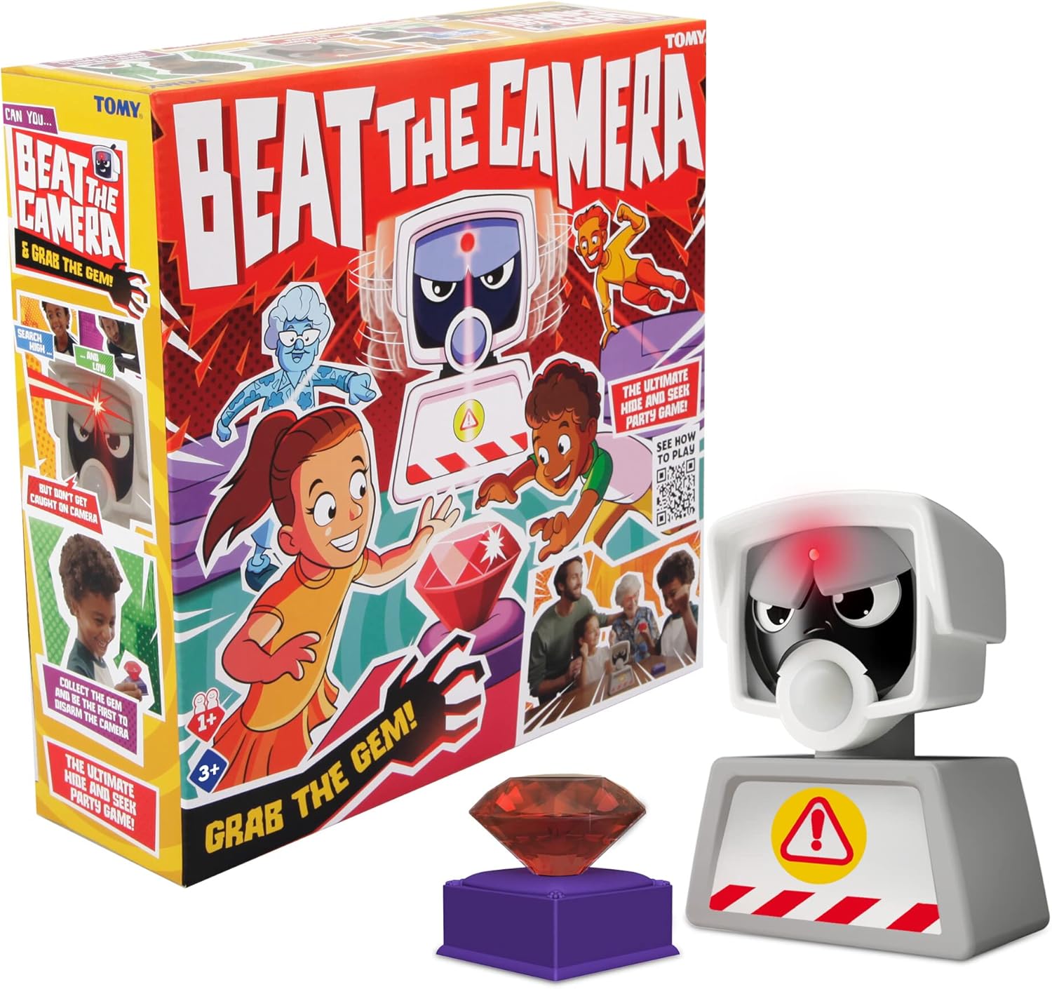 TOMY Beat the Camera Interactive Board Game for Kids, Model T73271EN