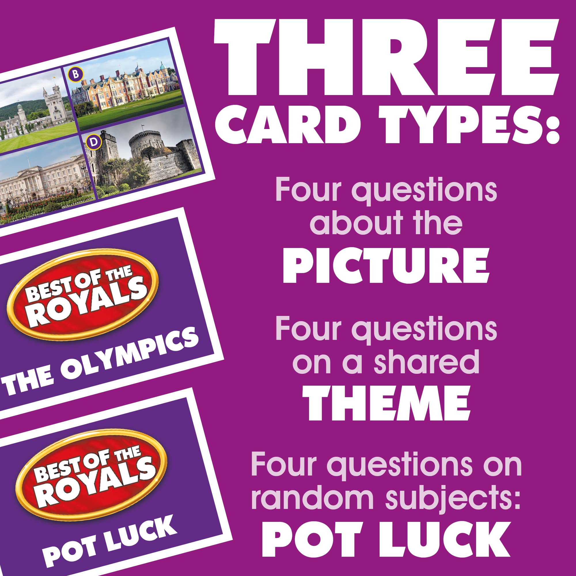 Drumond Park Best of the Royals Logo Board Game for2-8 Players, Family Trivia Game for Ages12+ 4