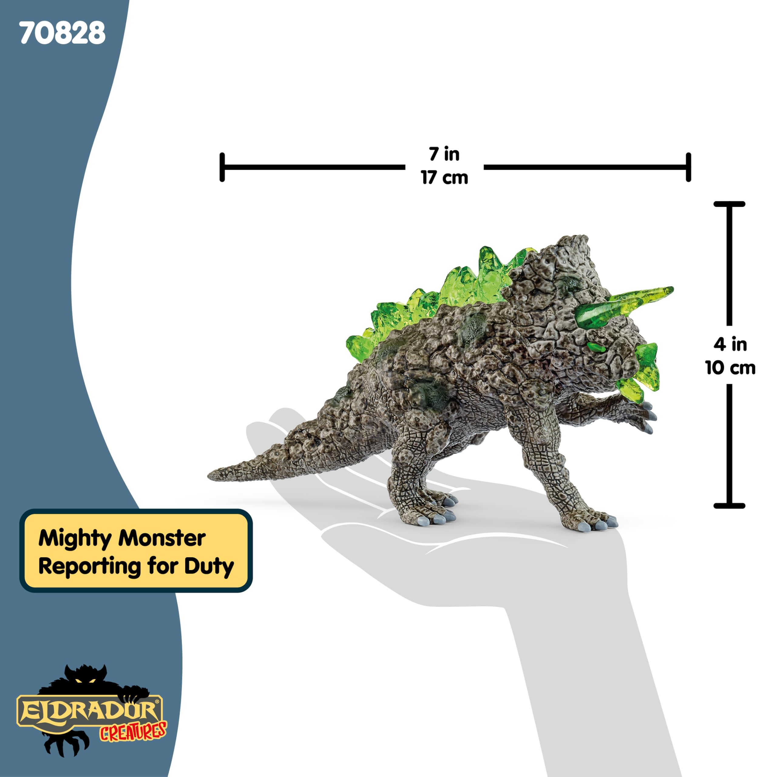 Schleich 70828 Stone Triceratops - Fantasy Action Figure for Ages 3+ 11